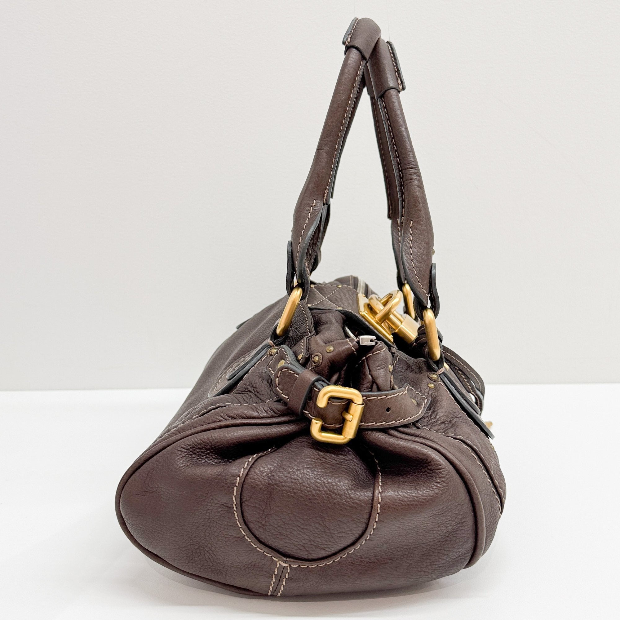 Paddington Brown Leather Shoulder Bag