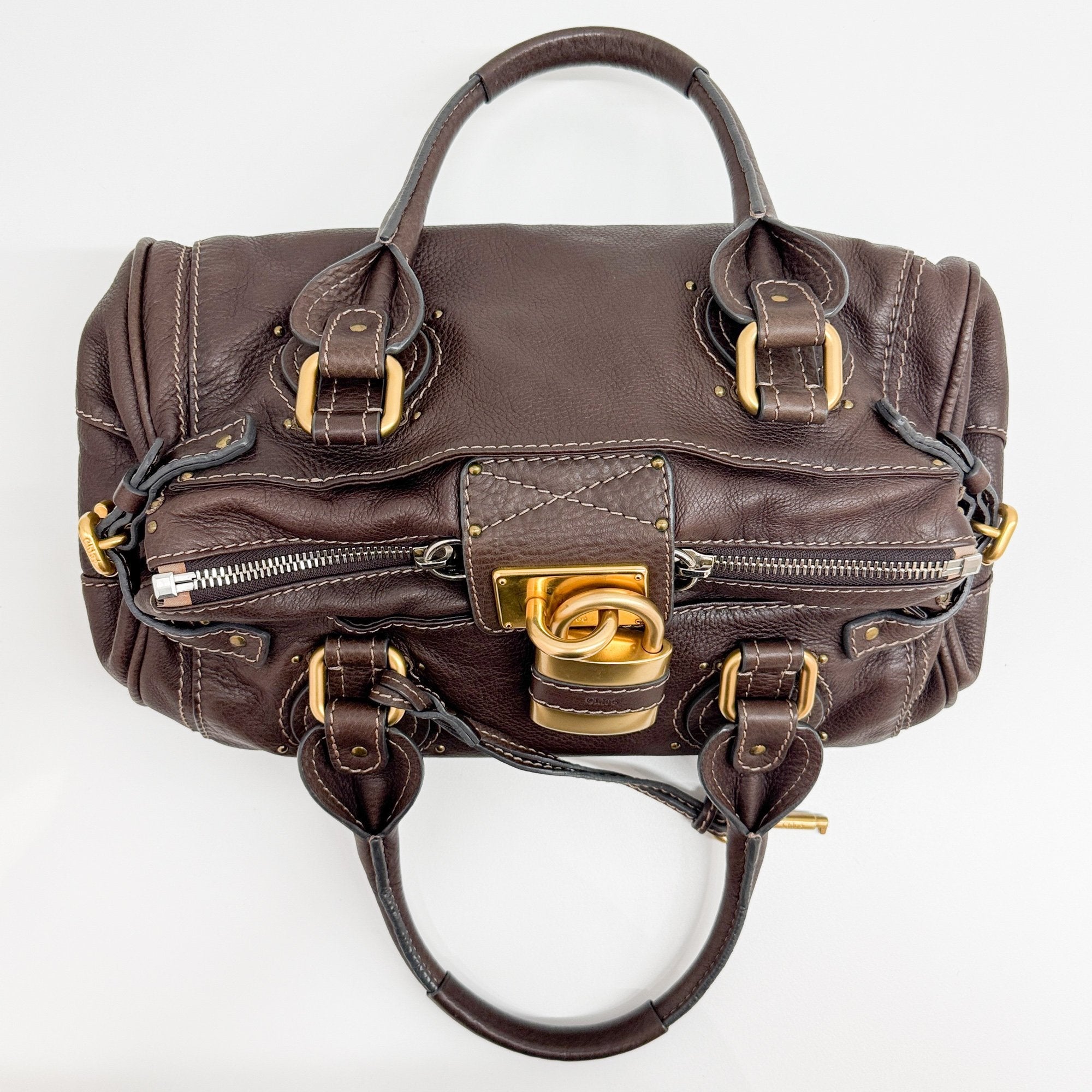 Paddington Brown Leather Shoulder Bag
