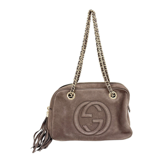 Soho Brown Suede Shoulder Bag