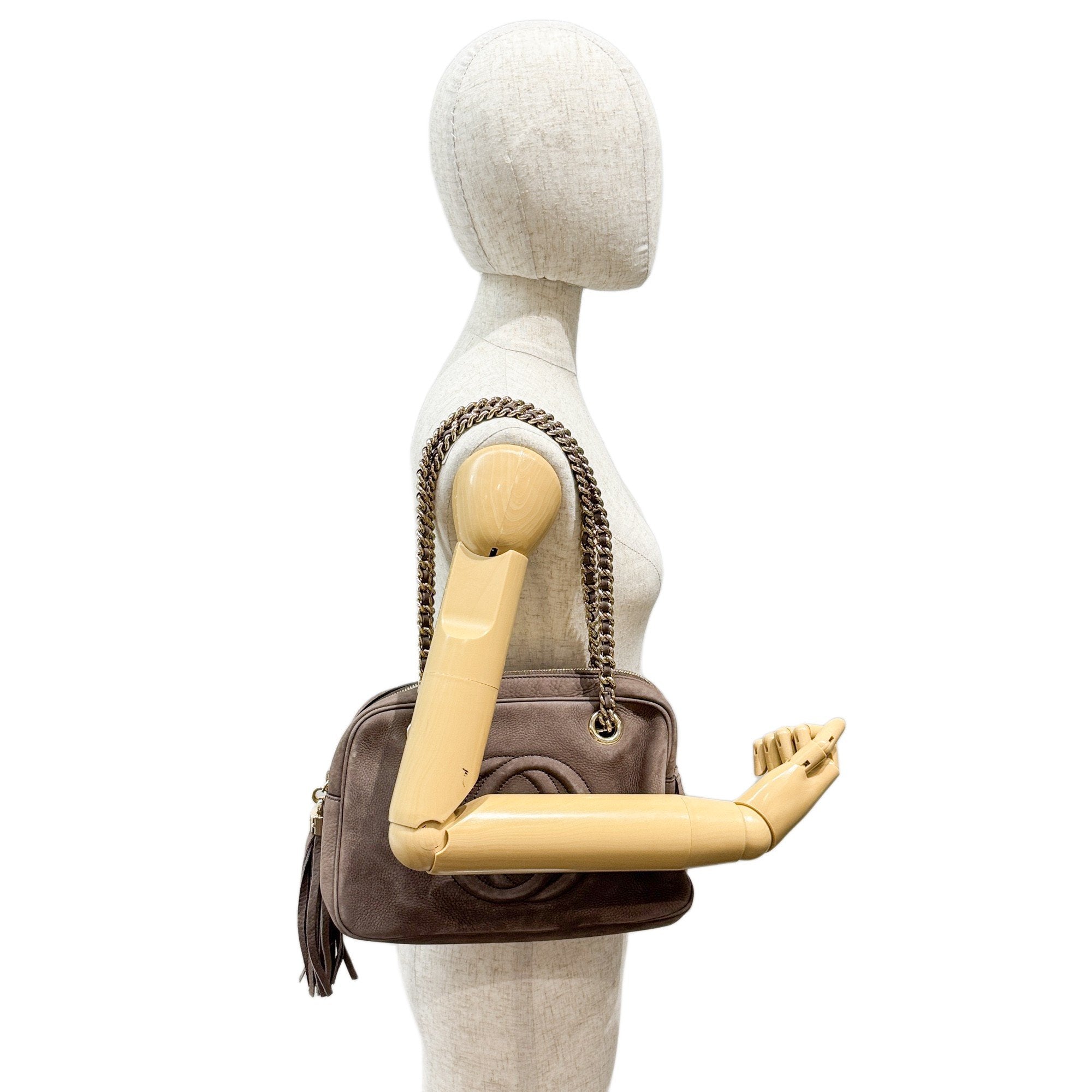 Soho Brown Suede Shoulder Bag