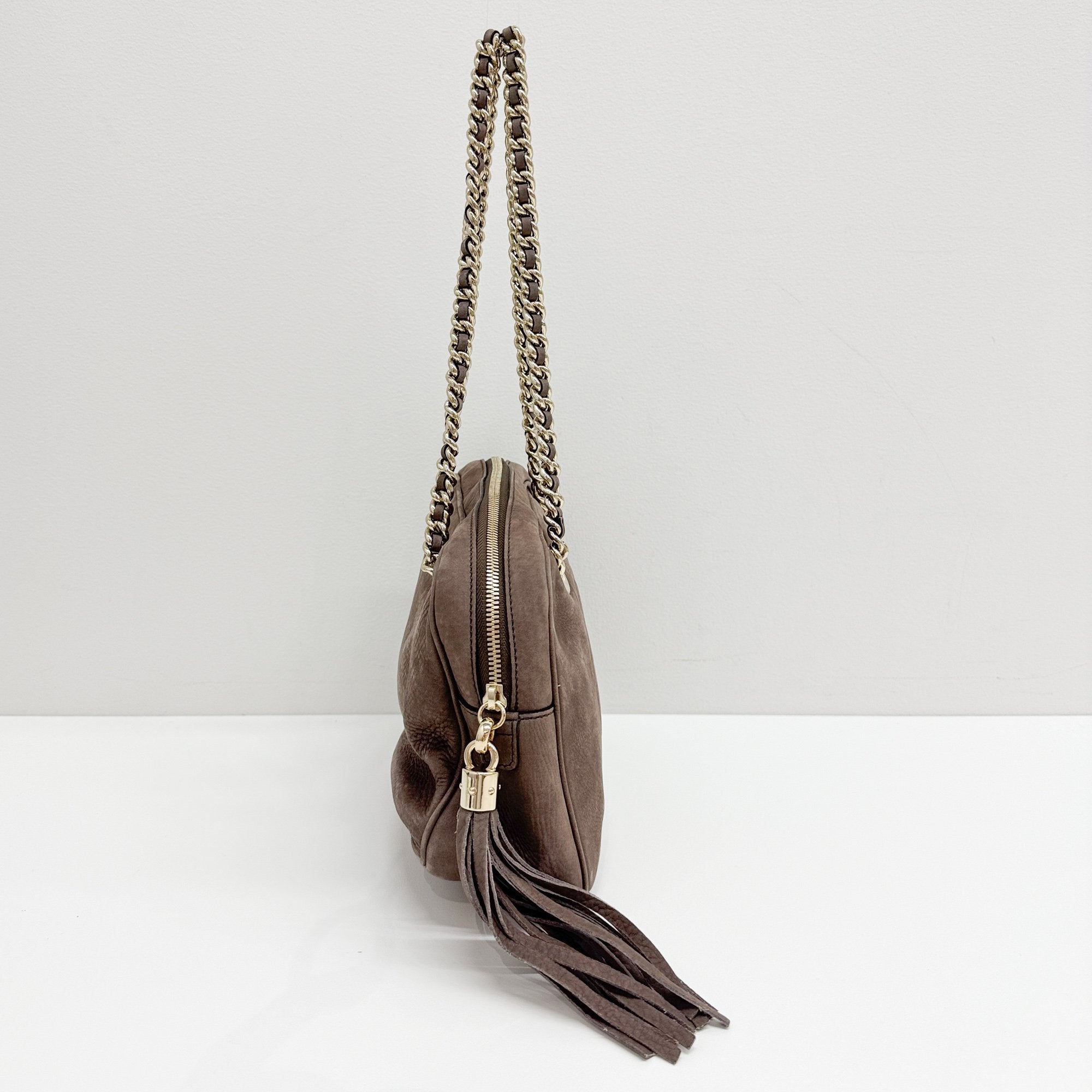 Soho Brown Suede Shoulder Bag