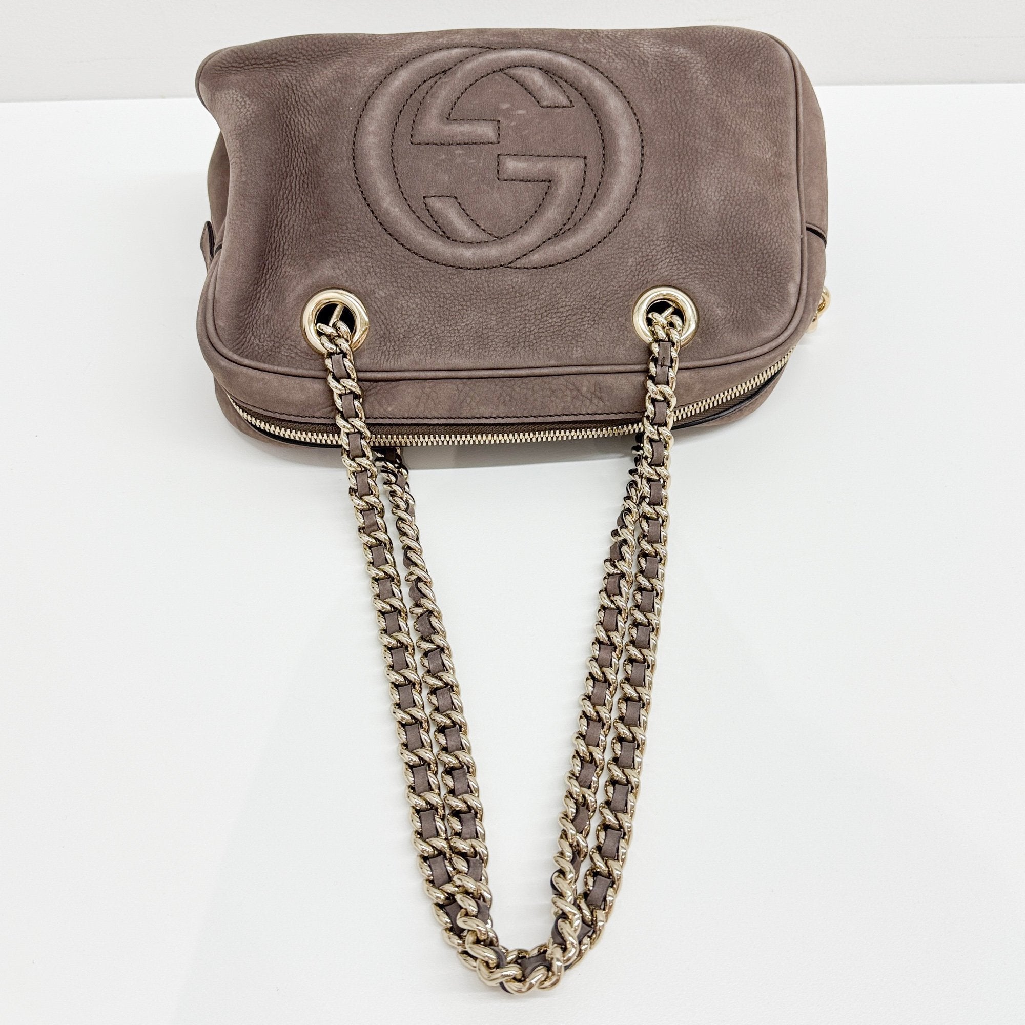 Soho Brown Suede Shoulder Bag