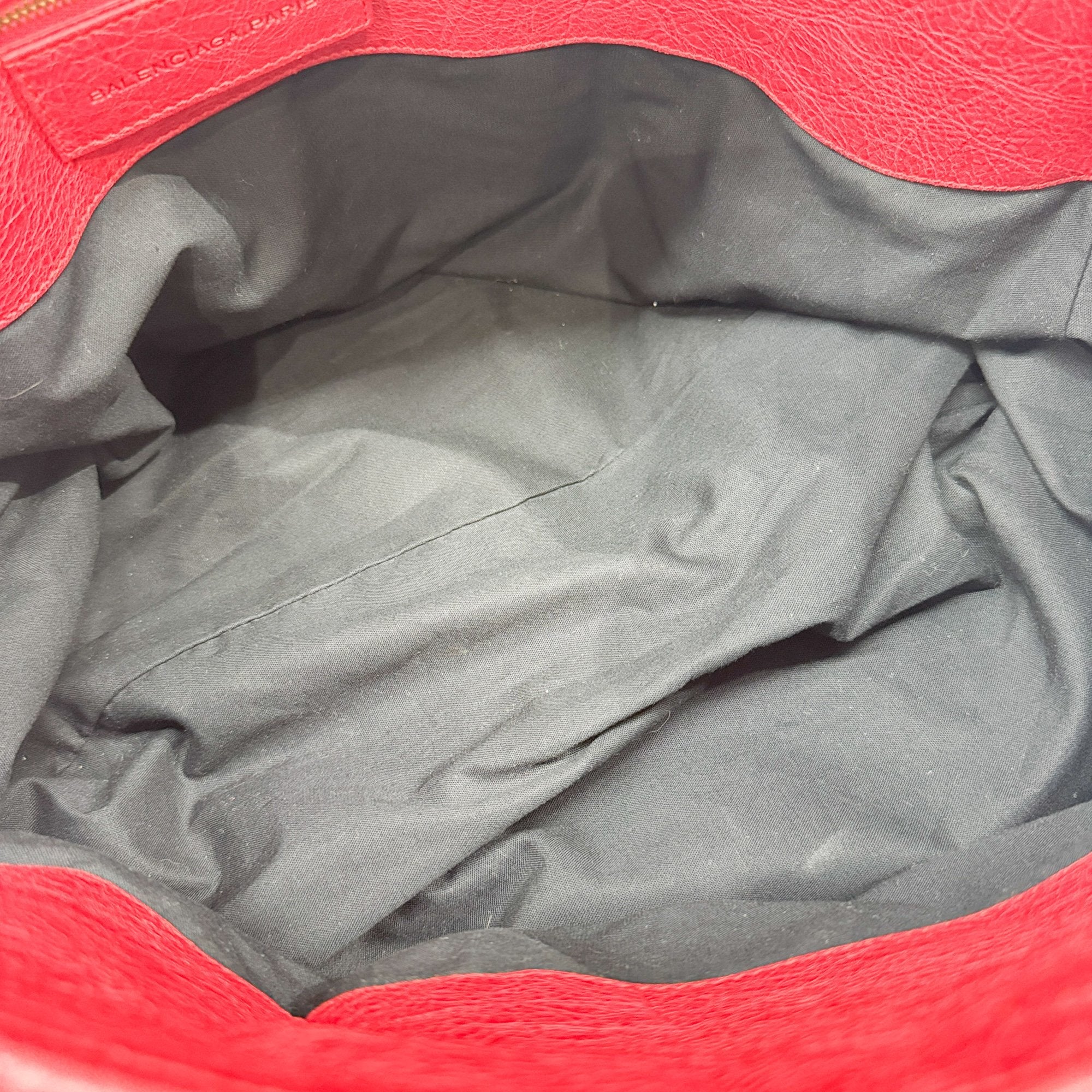 Work Red Leather Two Way Bag