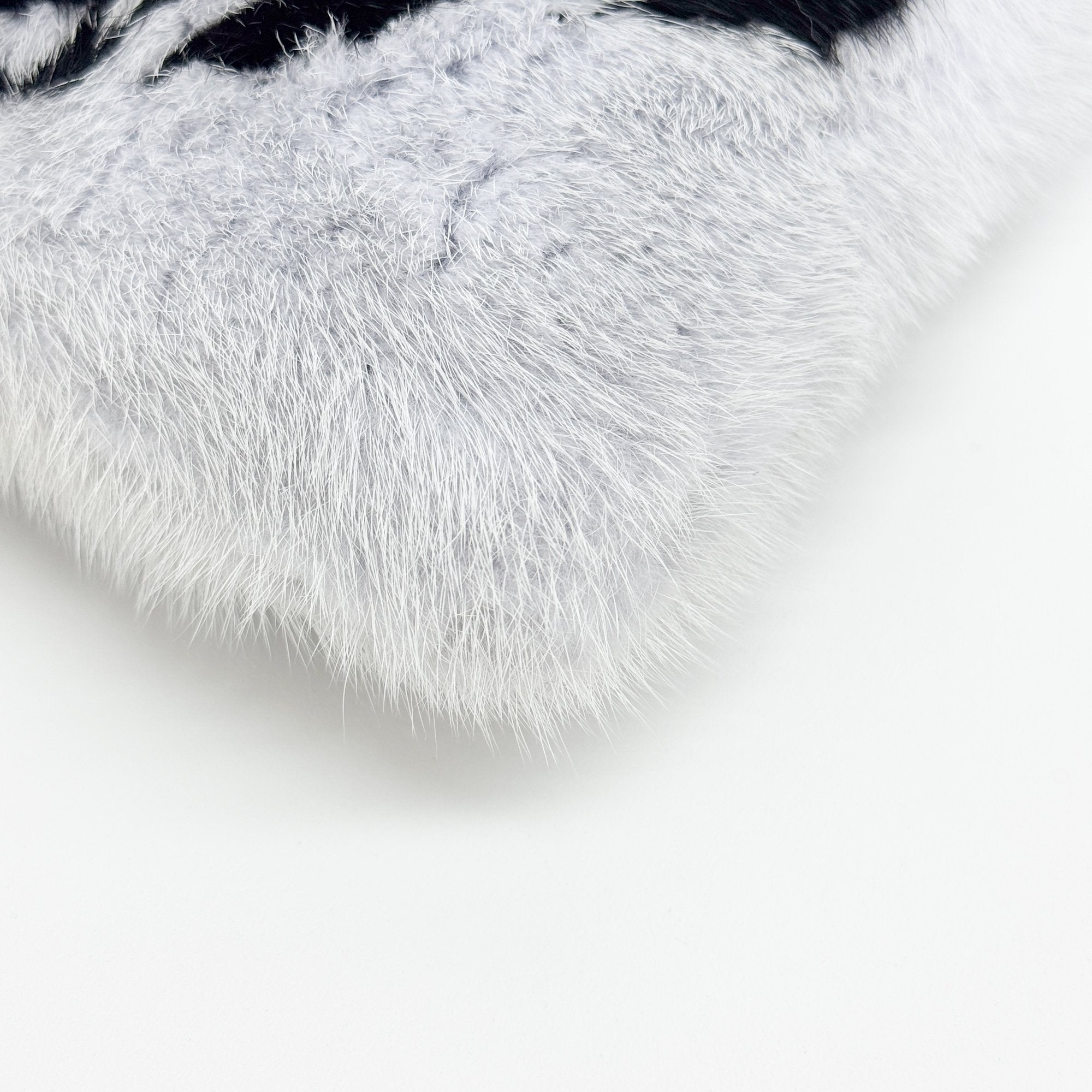 Baby Blue Mink Fur Clutch Bag