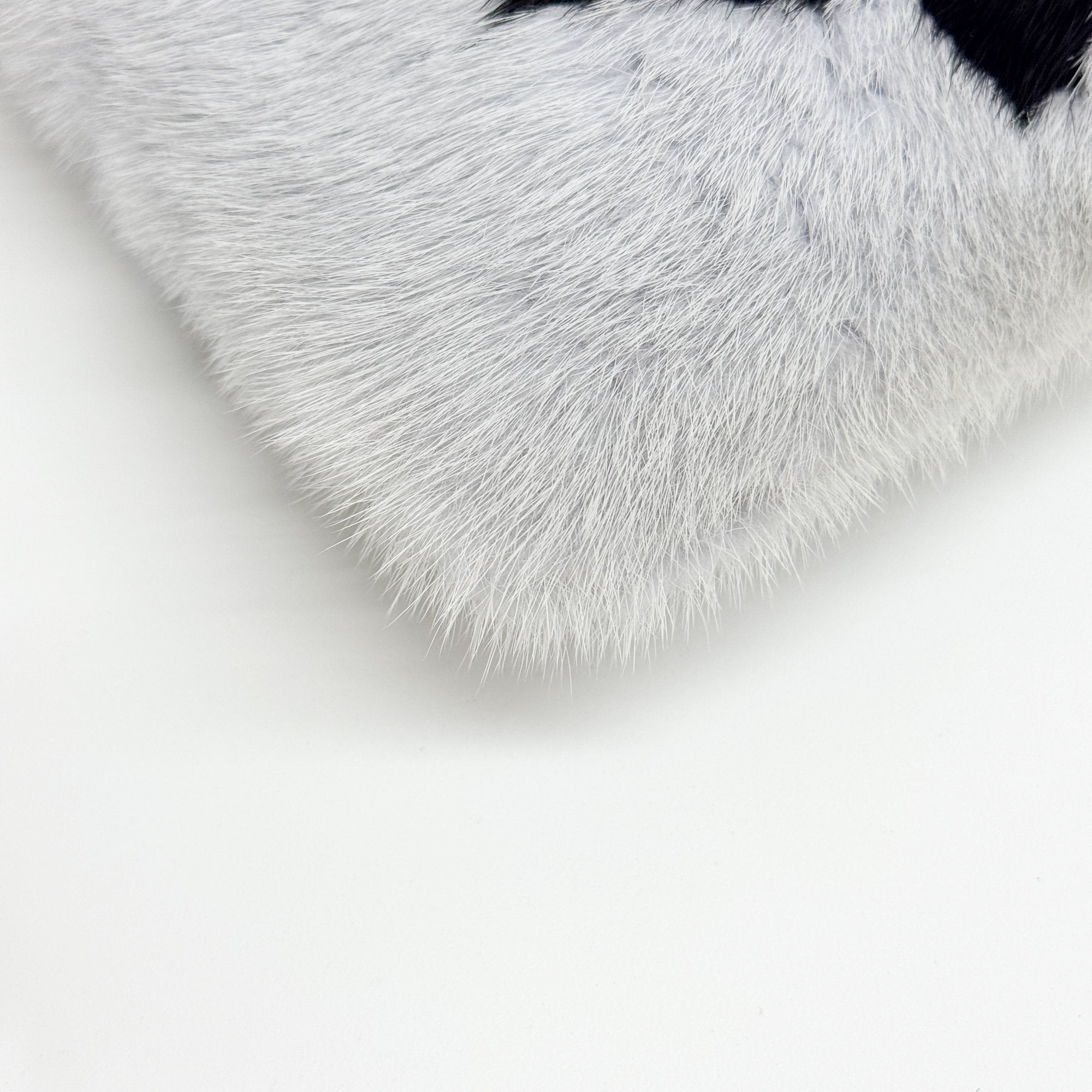 Baby Blue Mink Fur Clutch Bag