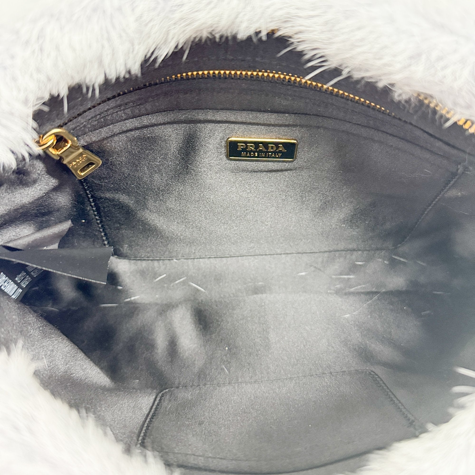 Baby Blue Mink Fur Clutch Bag
