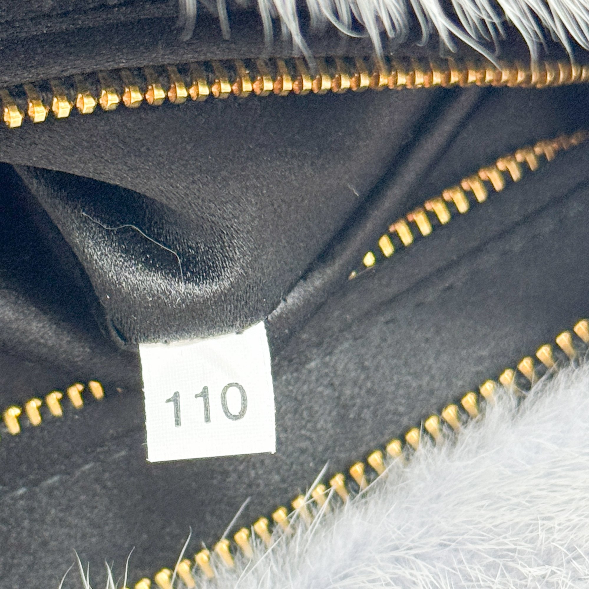 Baby Blue Mink Fur Clutch Bag