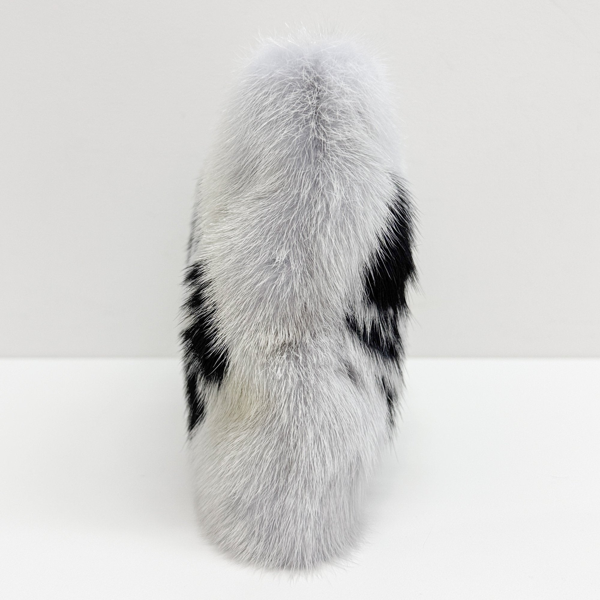 Baby Blue Mink Fur Clutch Bag