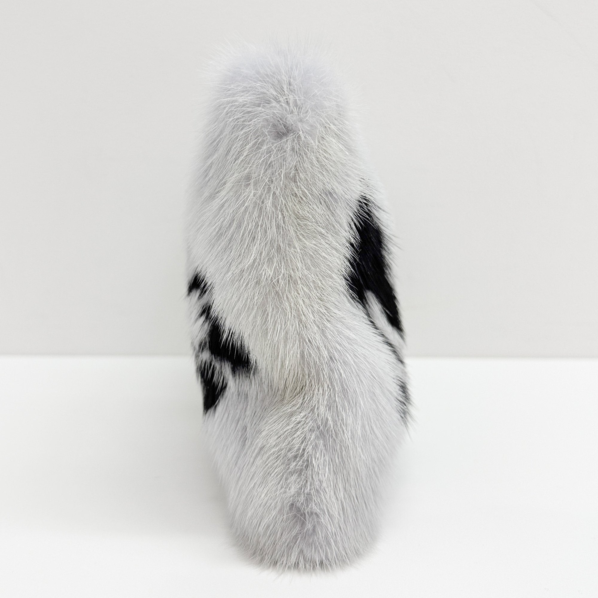 Baby Blue Mink Fur Clutch Bag