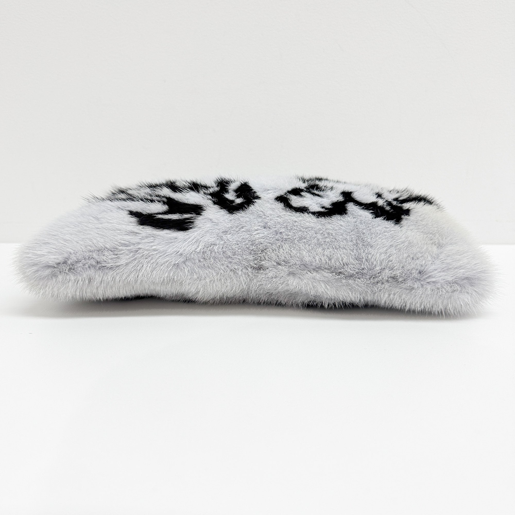 Baby Blue Mink Fur Clutch Bag