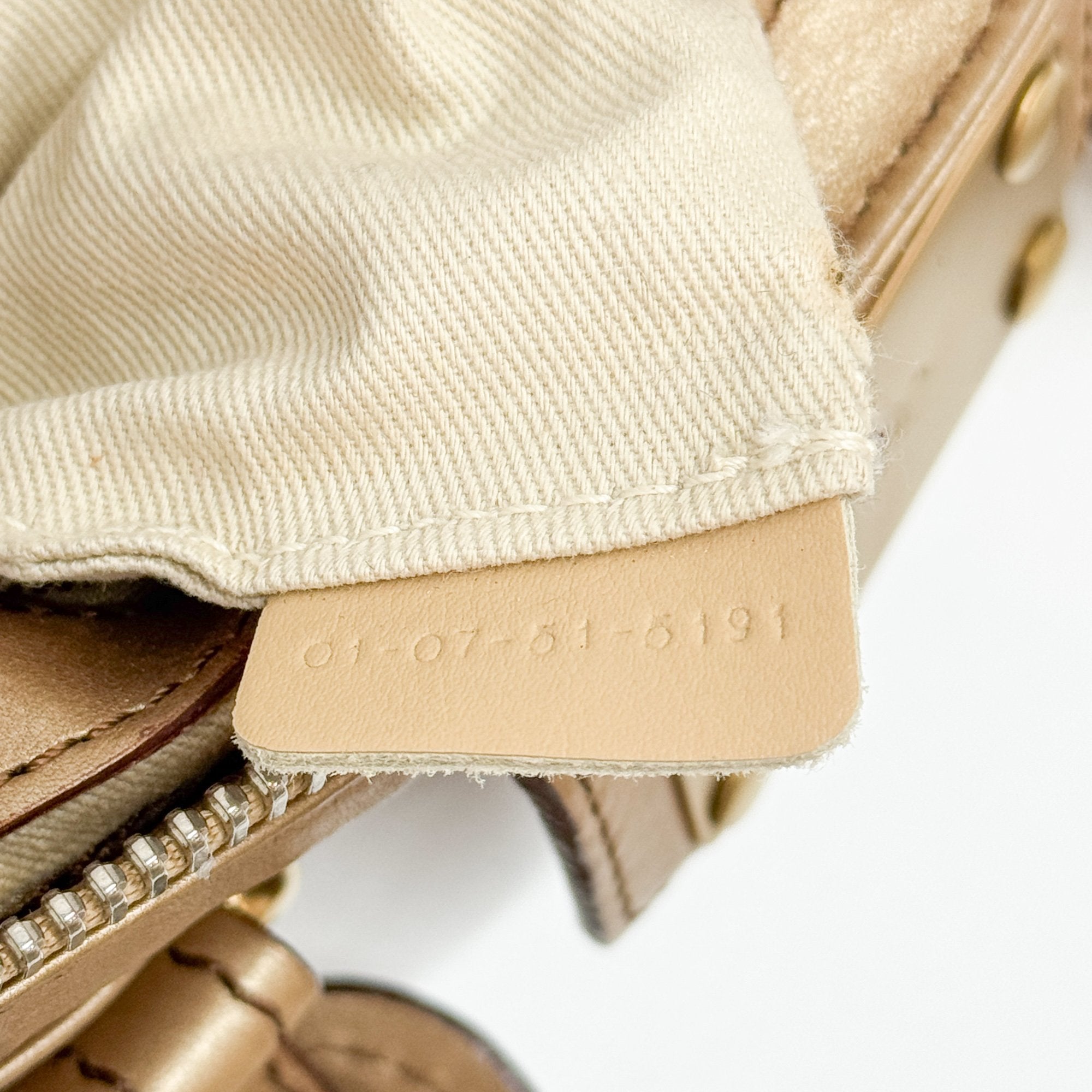 Paddington Mini Gold Leather Shoulder Bag