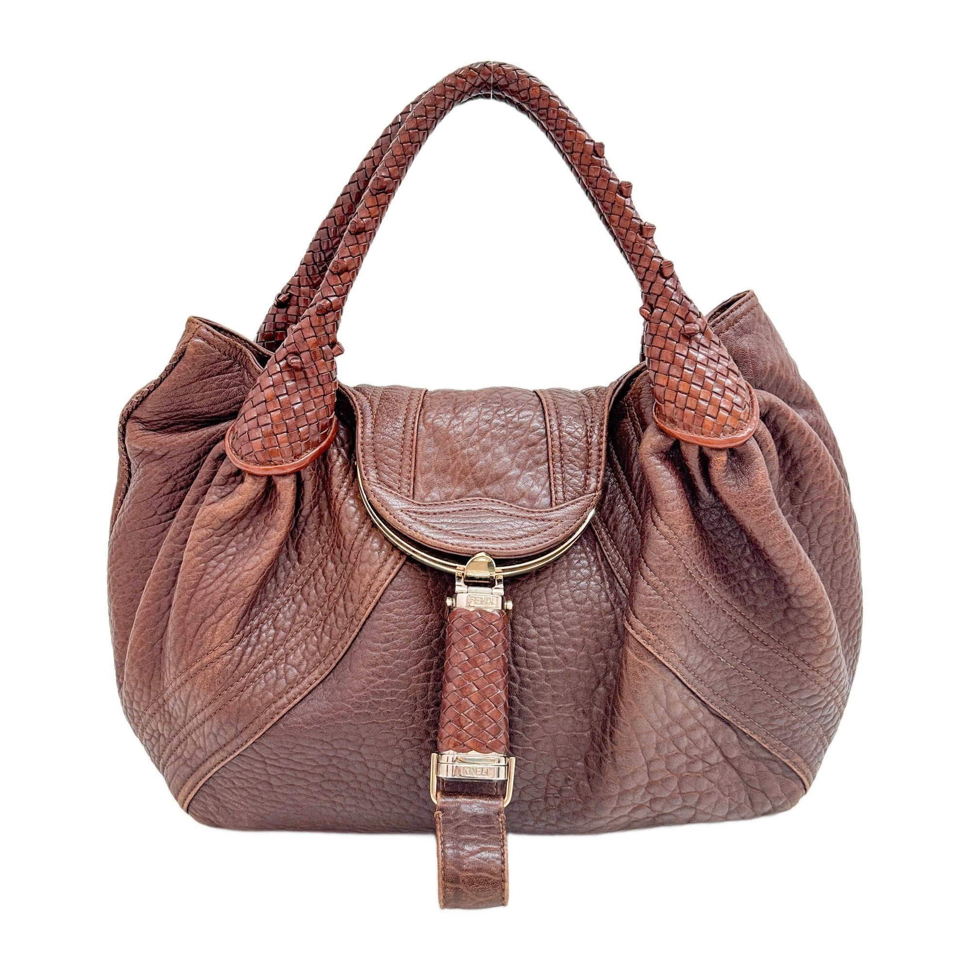 Spy Brown Leather Shoulder Bag