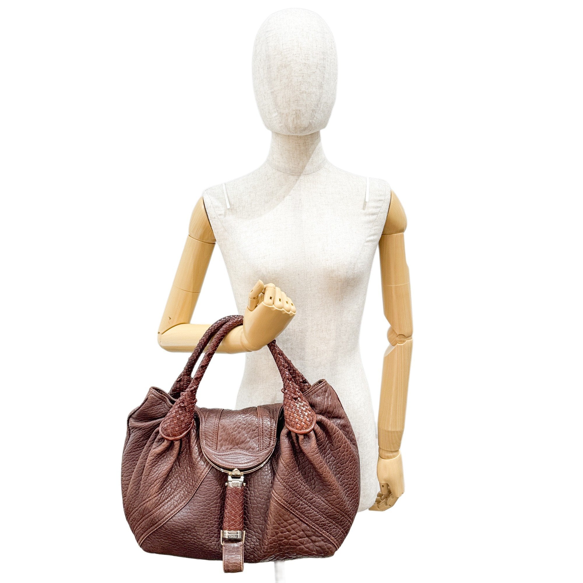Spy Brown Leather Shoulder Bag