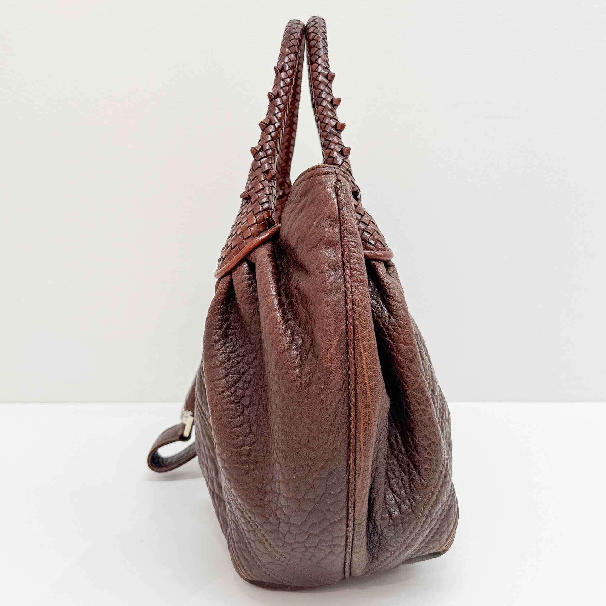 Spy Brown Leather Shoulder Bag