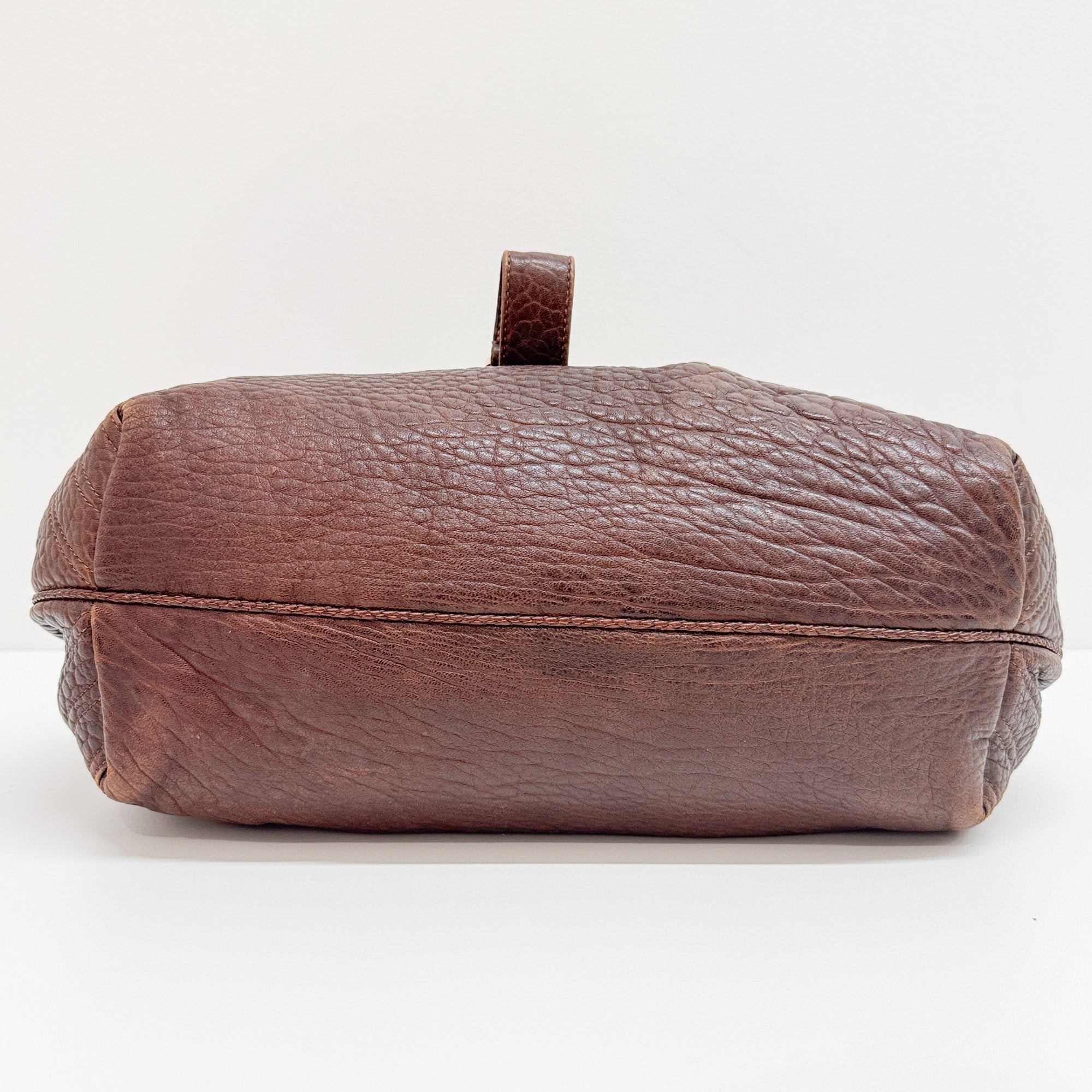Spy Brown Leather Shoulder Bag