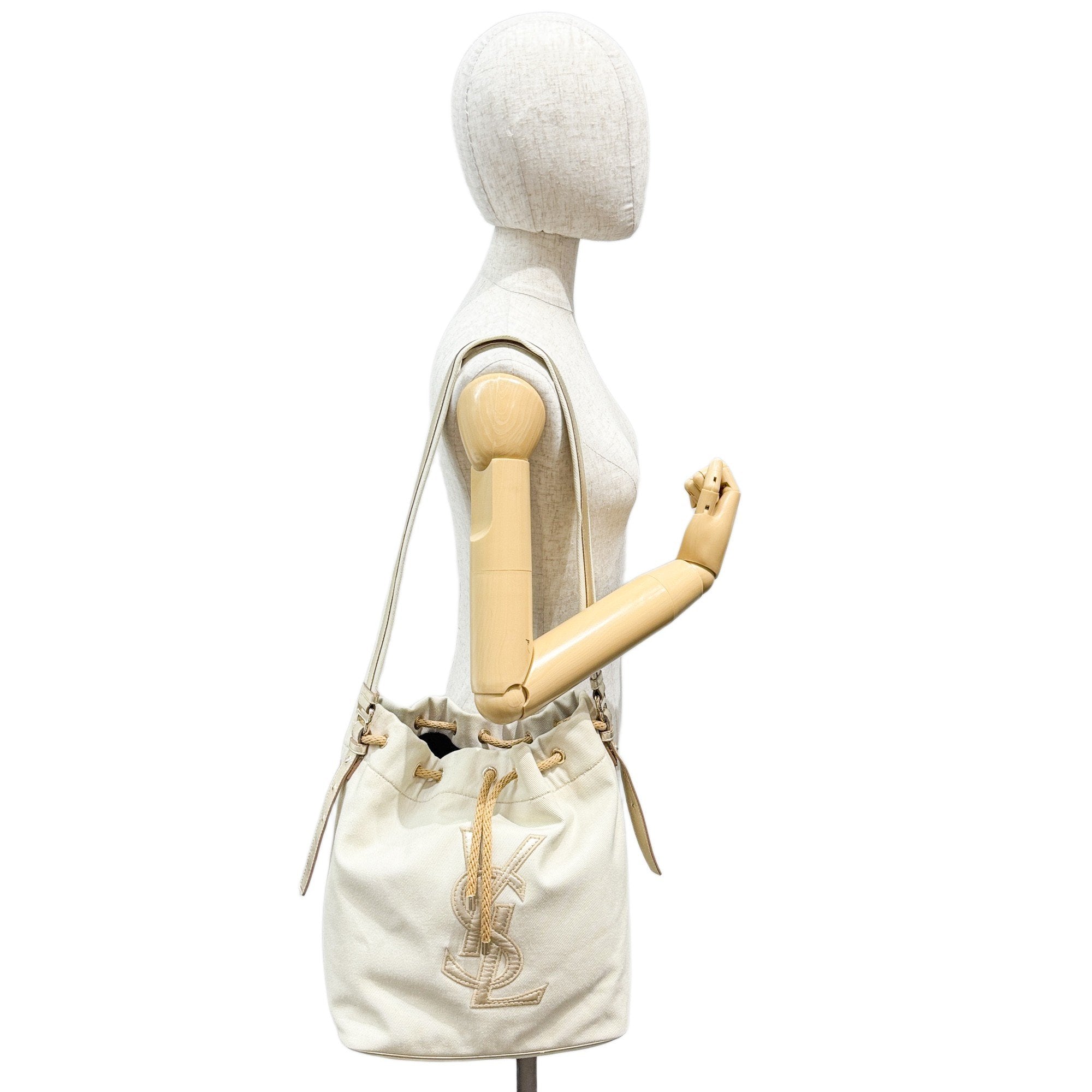 Kahala Eggshell White Canvas Tote Bag