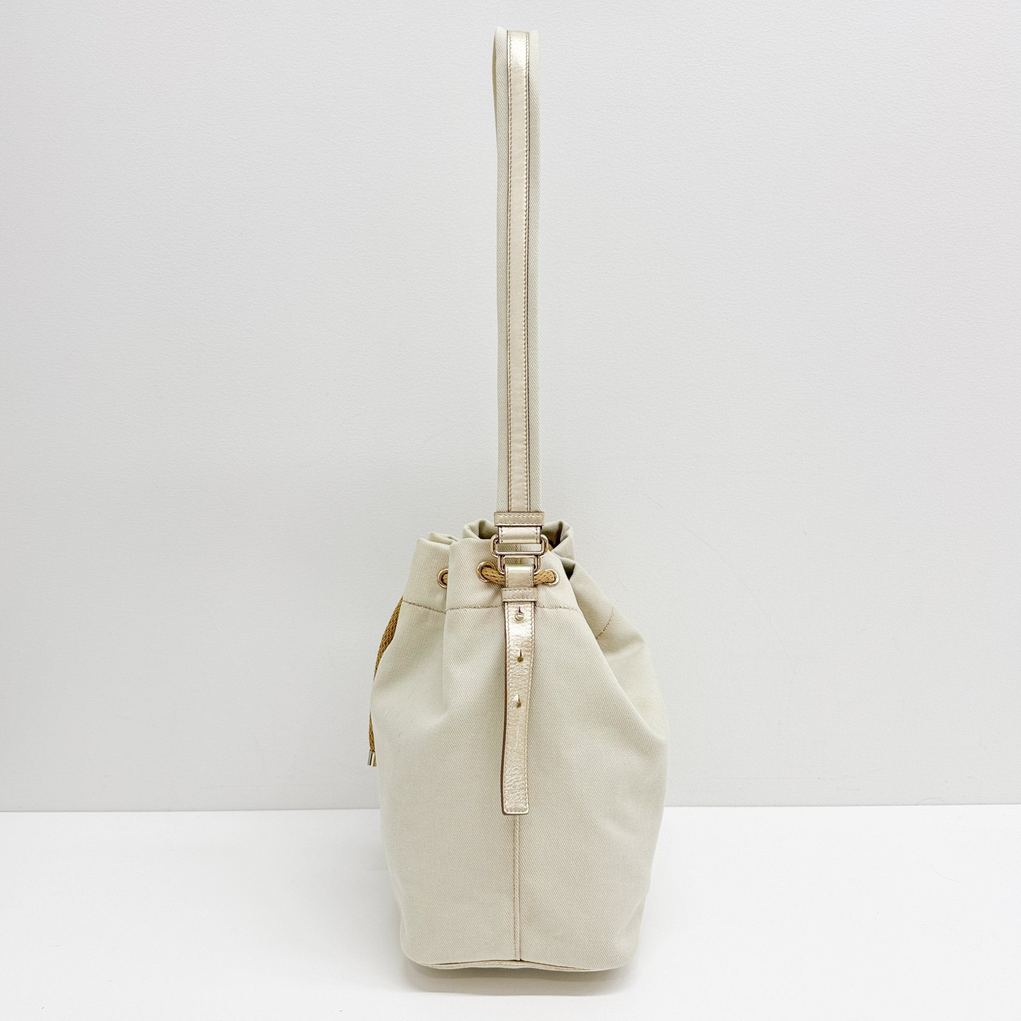 Kahala Eggshell White Canvas Tote Bag