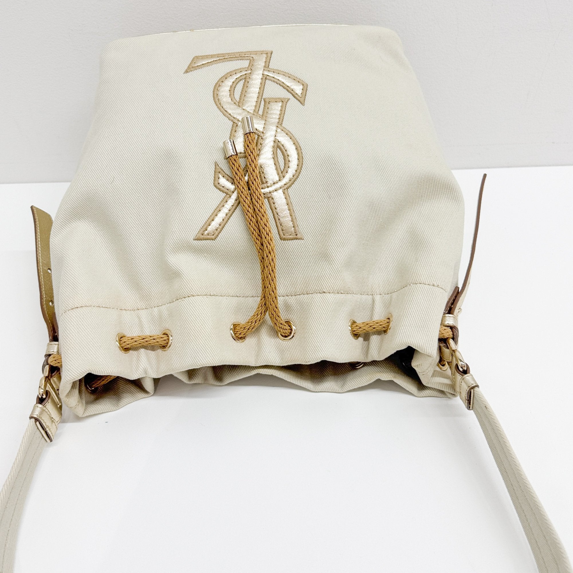 Kahala Eggshell White Canvas Tote Bag