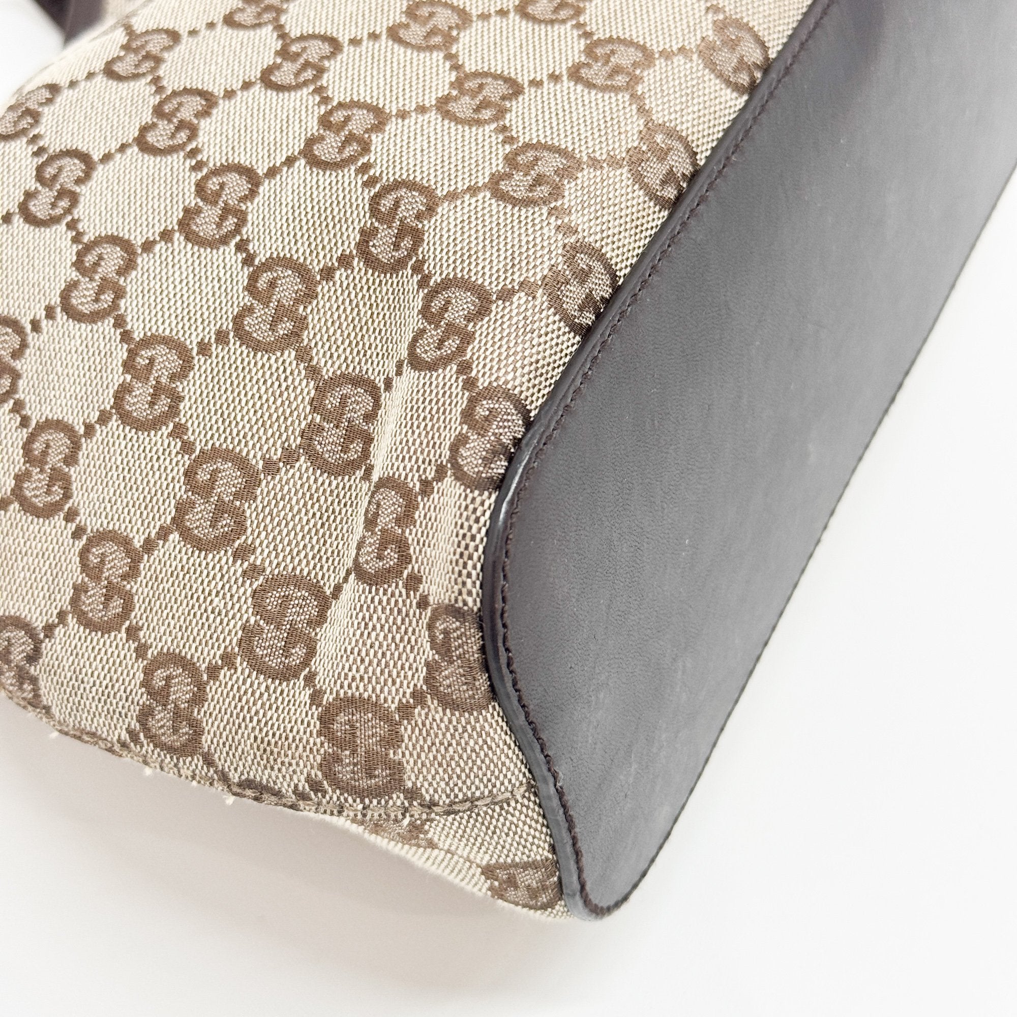 Brown GG Canvas Hobo Bag