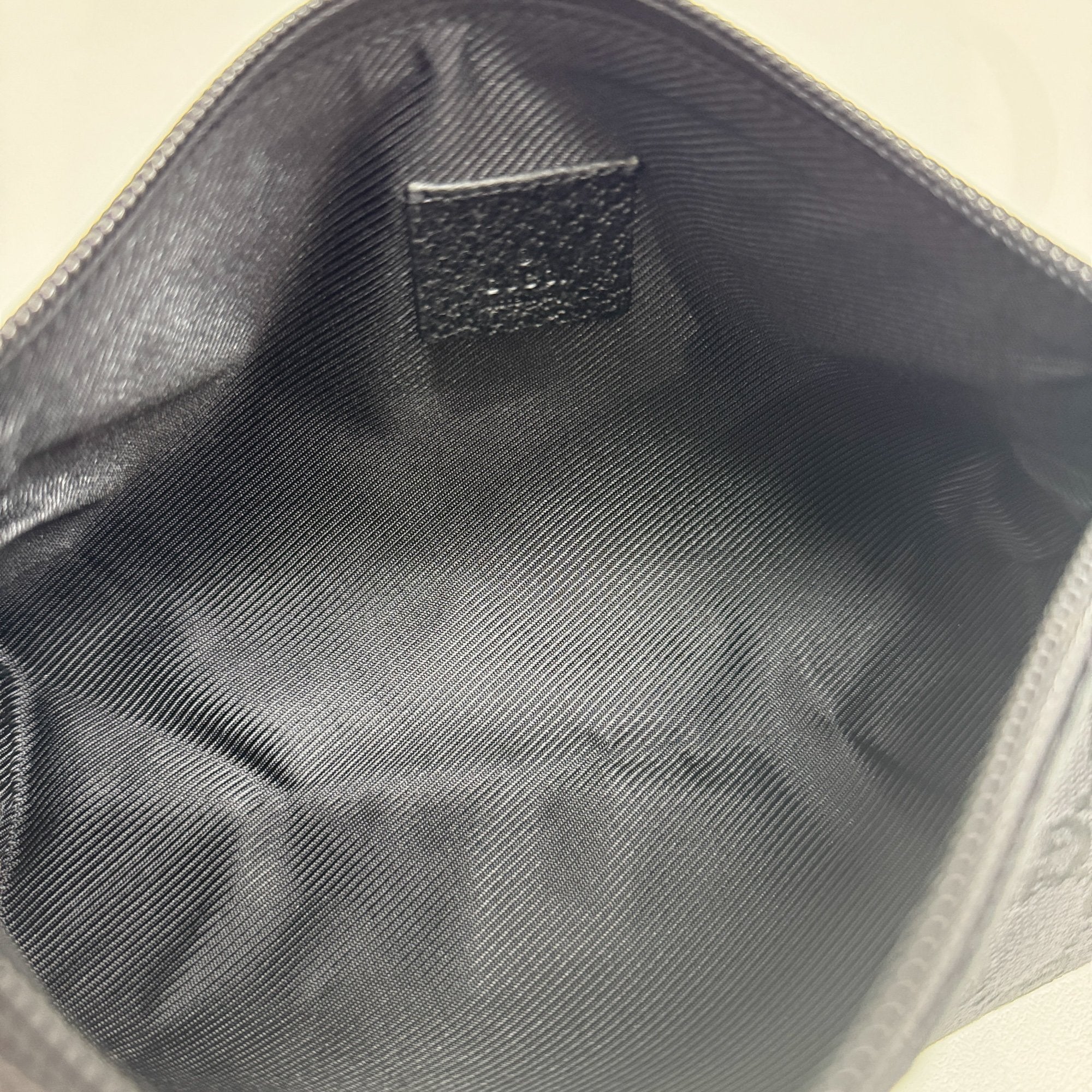 Black GG Canvas Pouch Bag