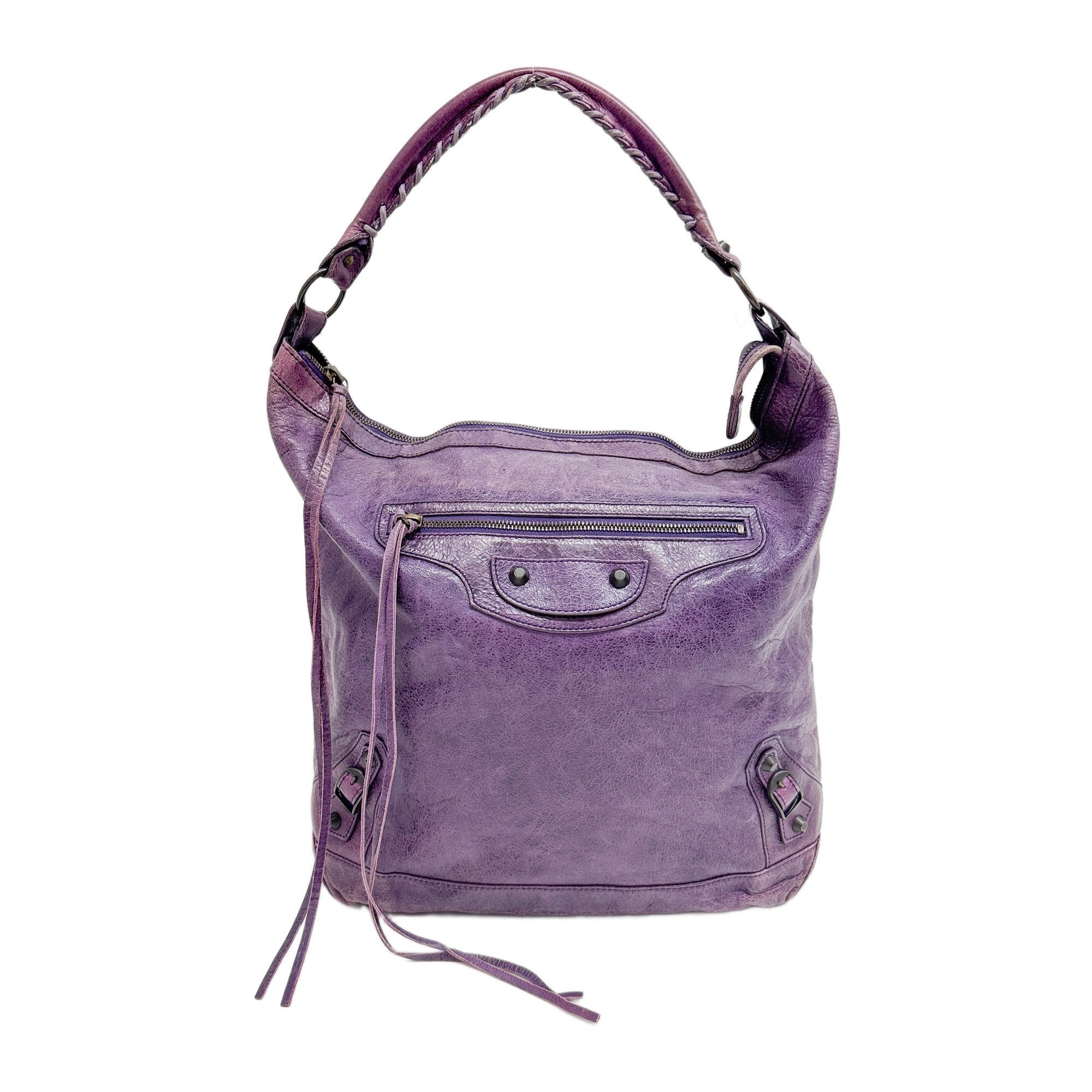The Day Purple Leather Shoulder Bag