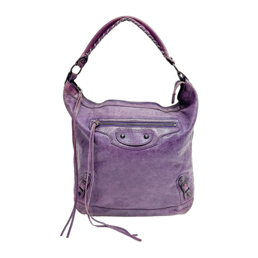 The Day Purple Leather Shoulder Bag