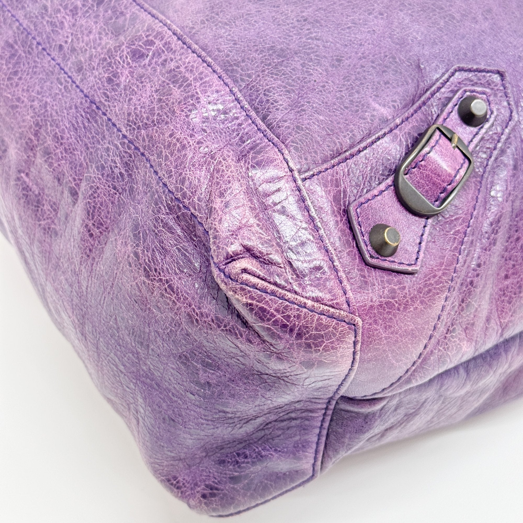 The Day Purple Leather Shoulder Bag