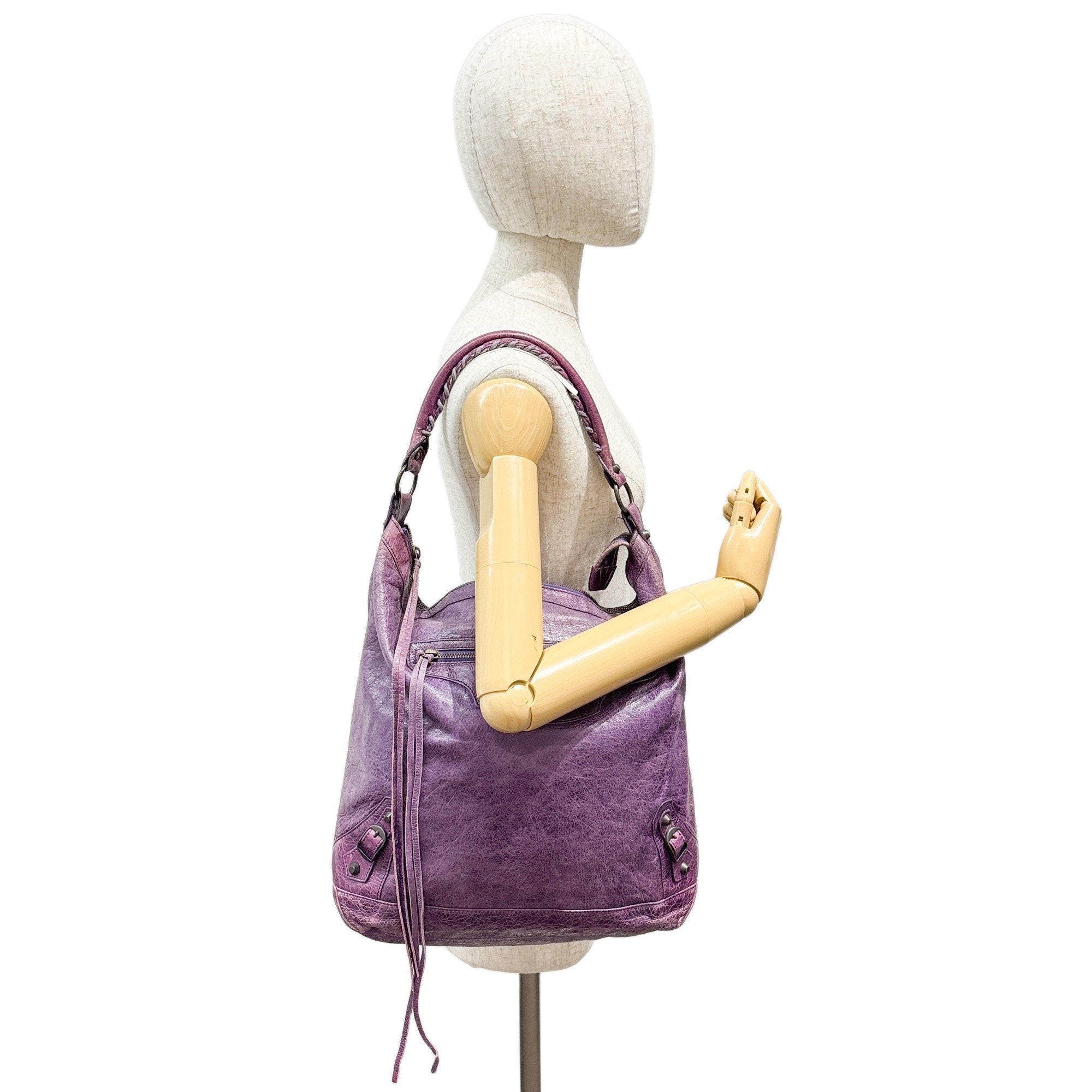The Day Purple Leather Shoulder Bag