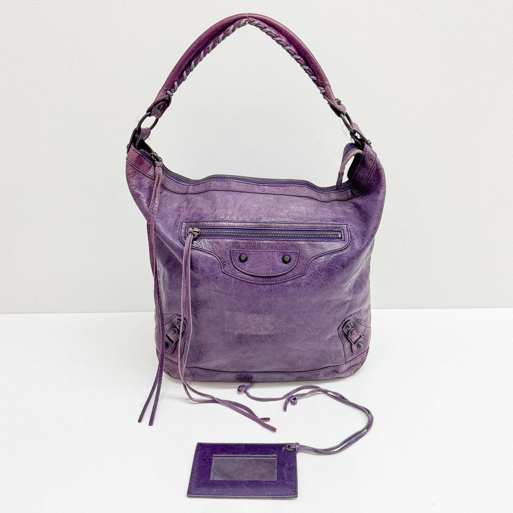 The Day Purple Leather Shoulder Bag