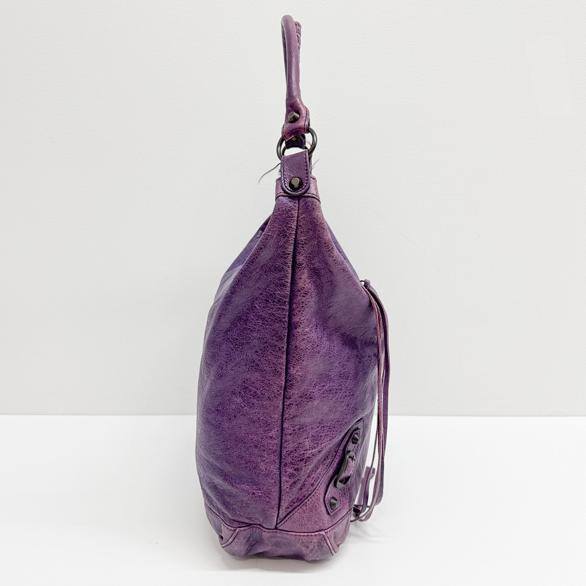 The Day Purple Leather Shoulder Bag