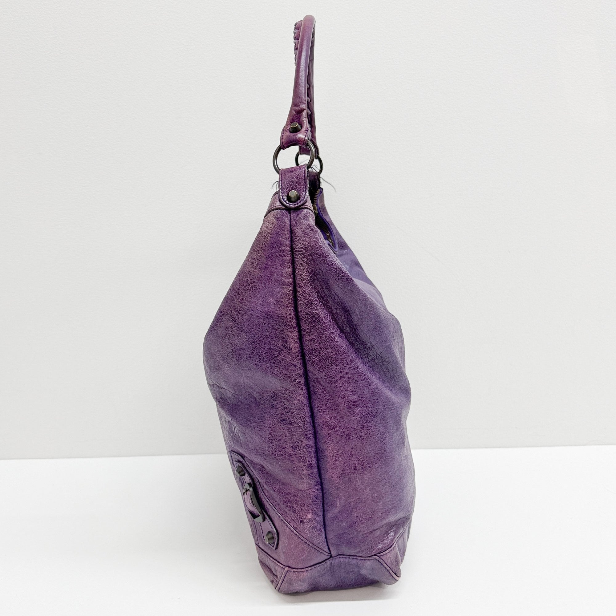 The Day Purple Leather Shoulder Bag