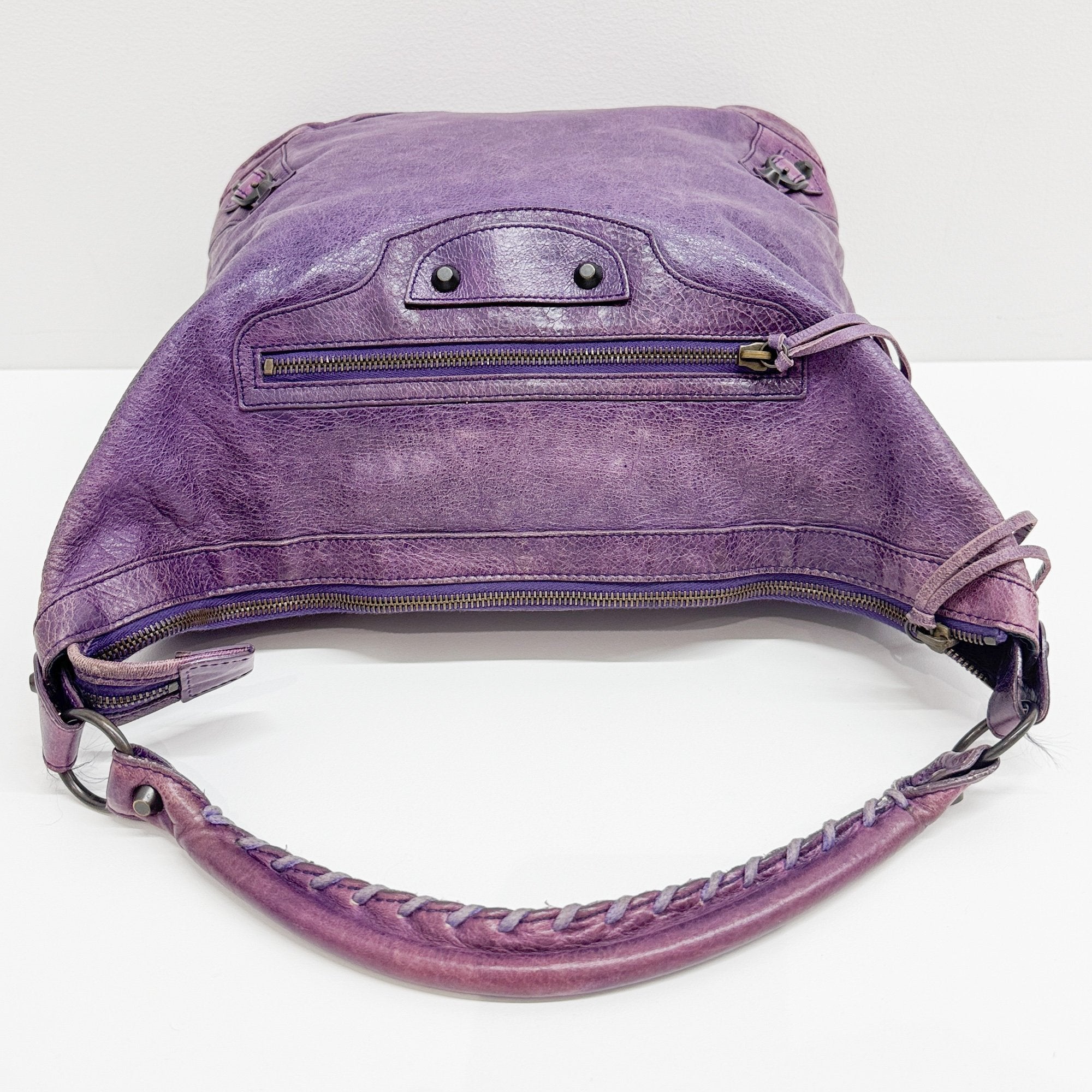 The Day Purple Leather Shoulder Bag