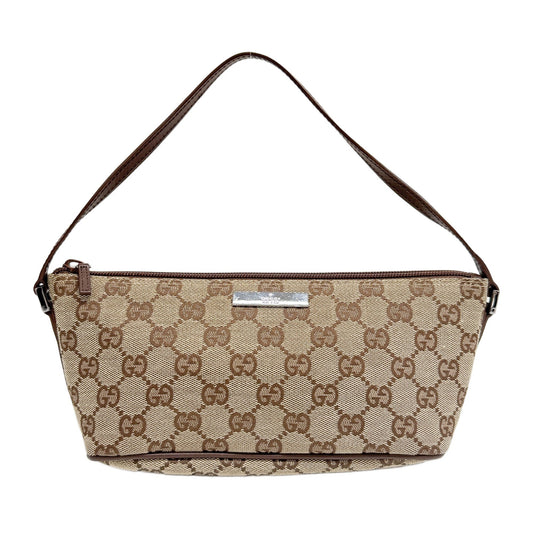 Boat Brown GG Canvas Hand Bag