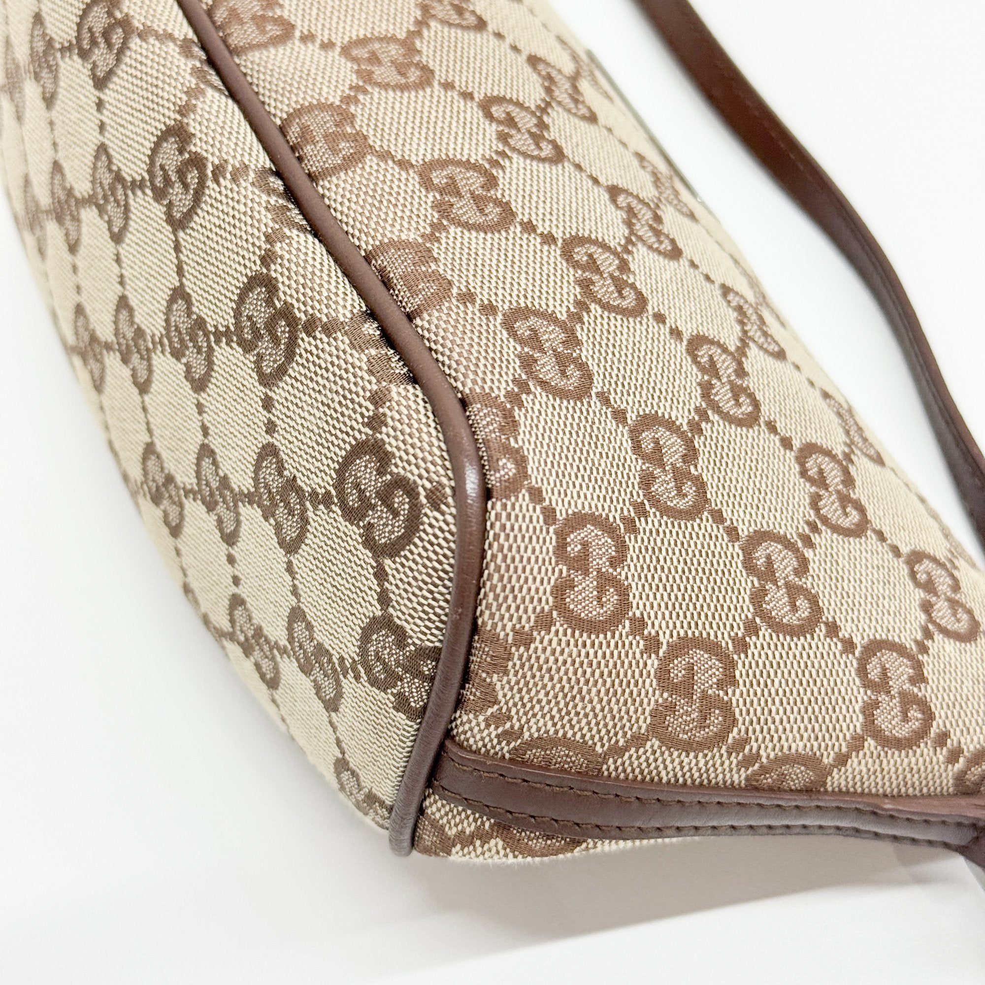 Boat Brown GG Canvas Hand Bag