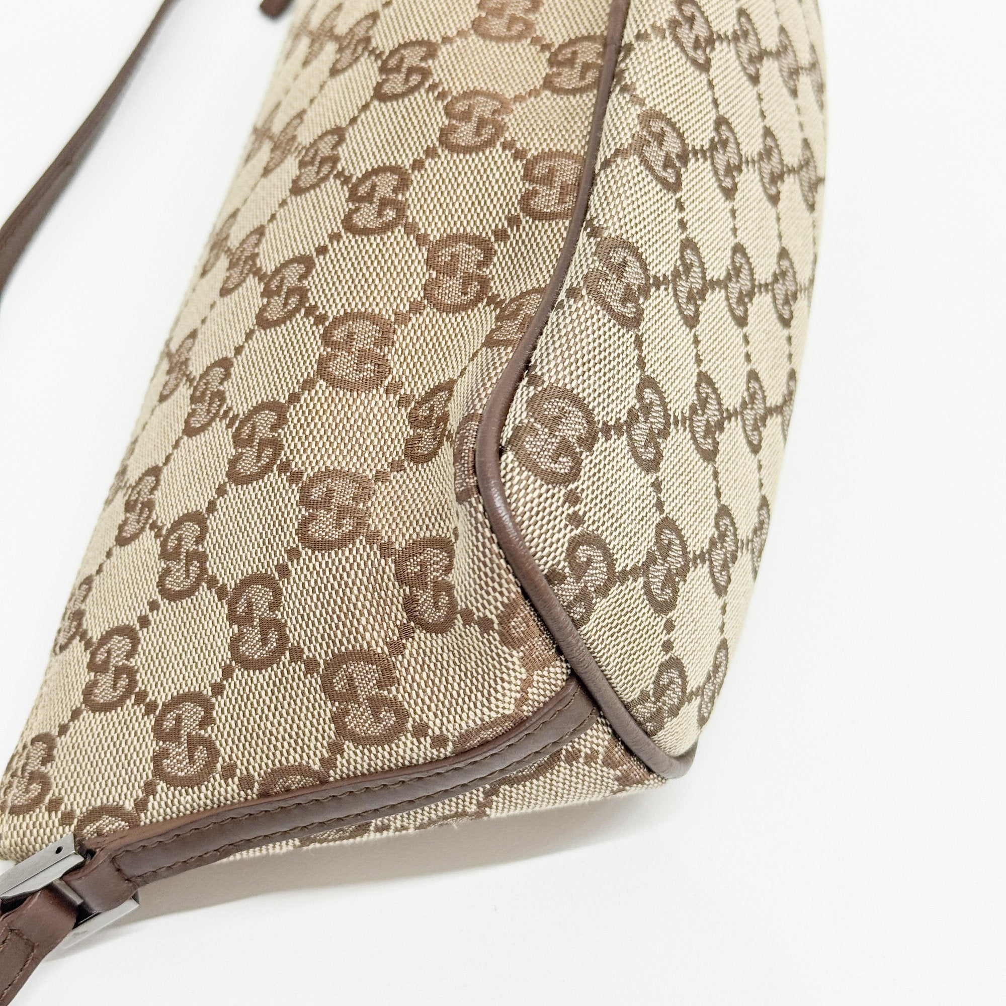 Boat Brown GG Canvas Hand Bag