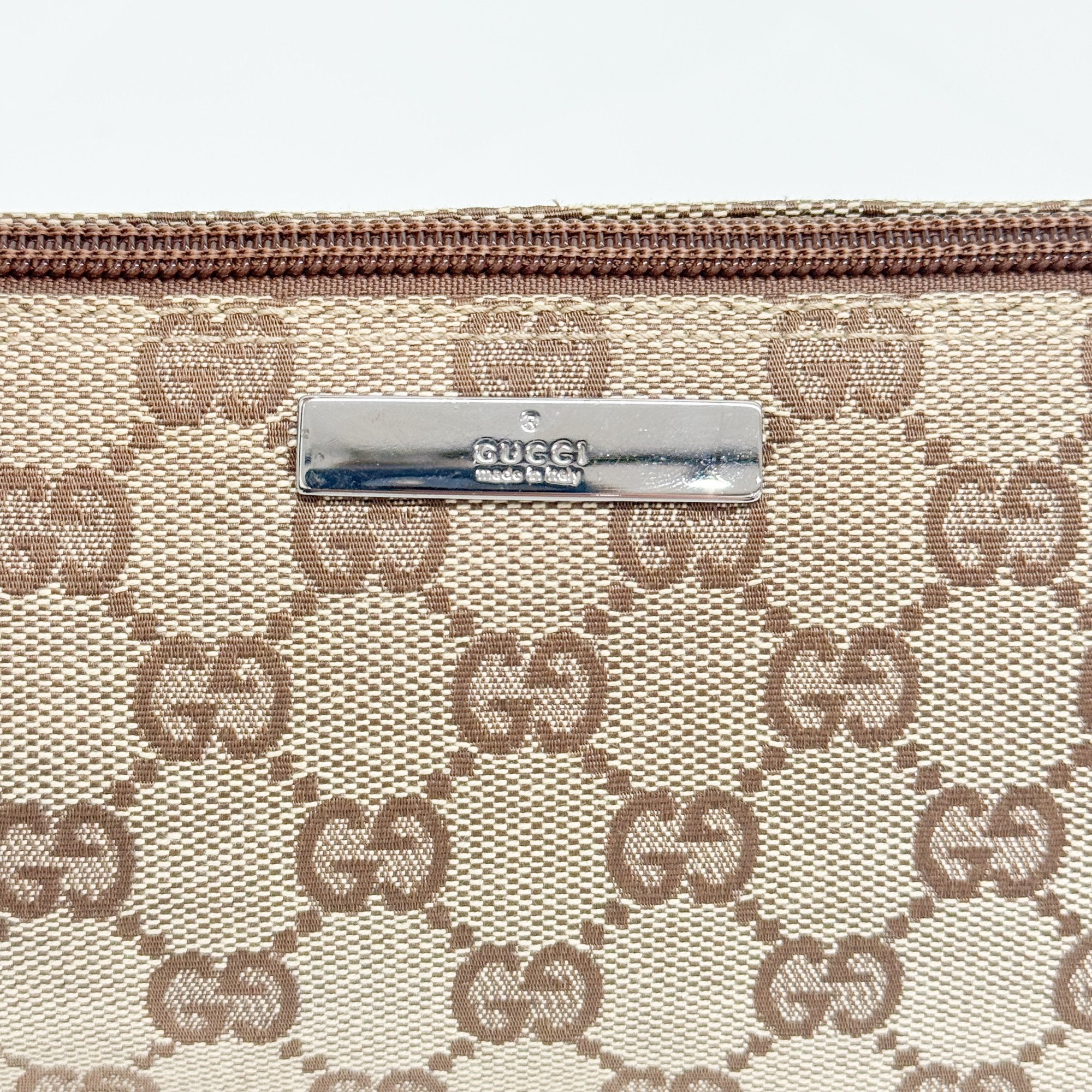 Boat Brown GG Canvas Hand Bag