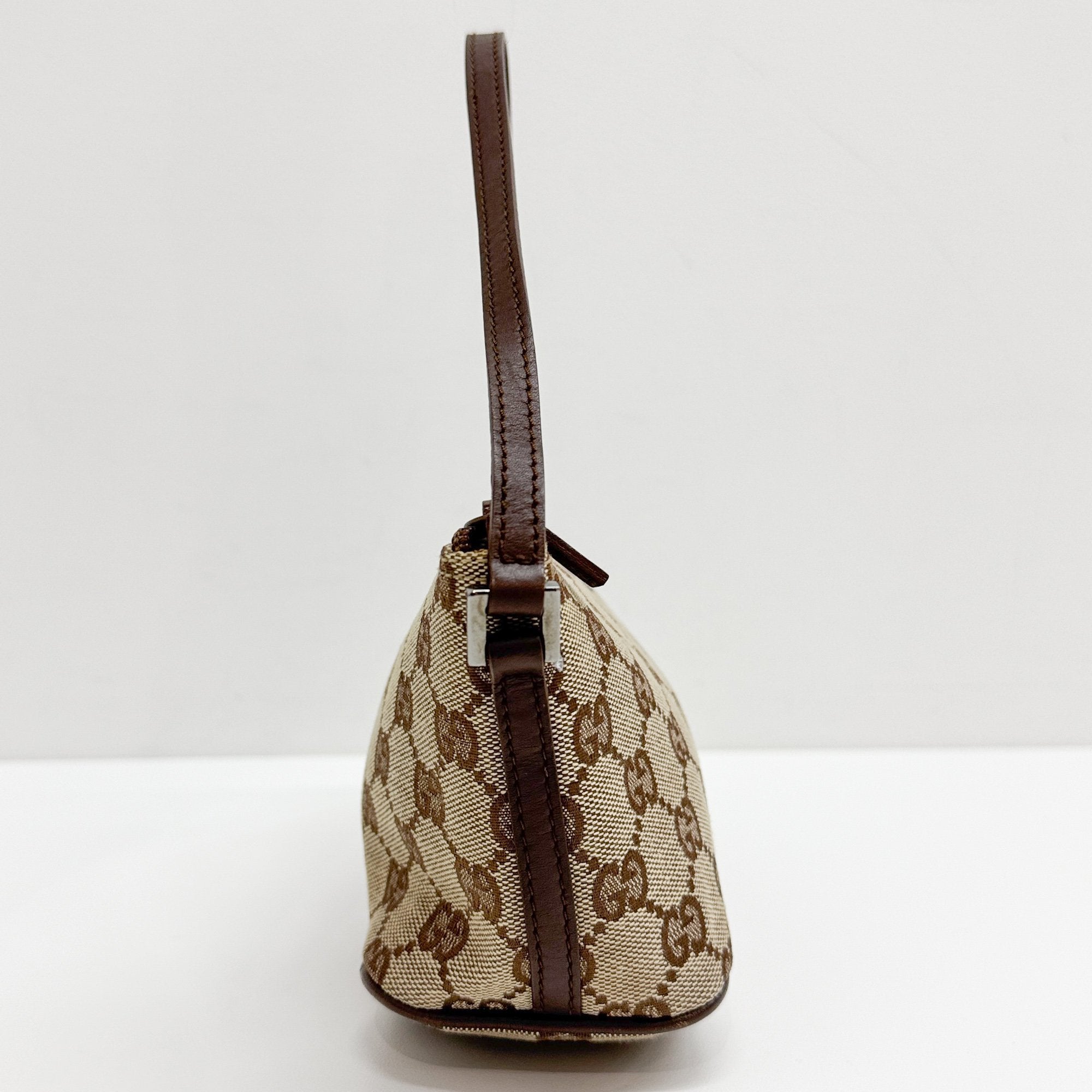 Boat Brown GG Canvas Hand Bag