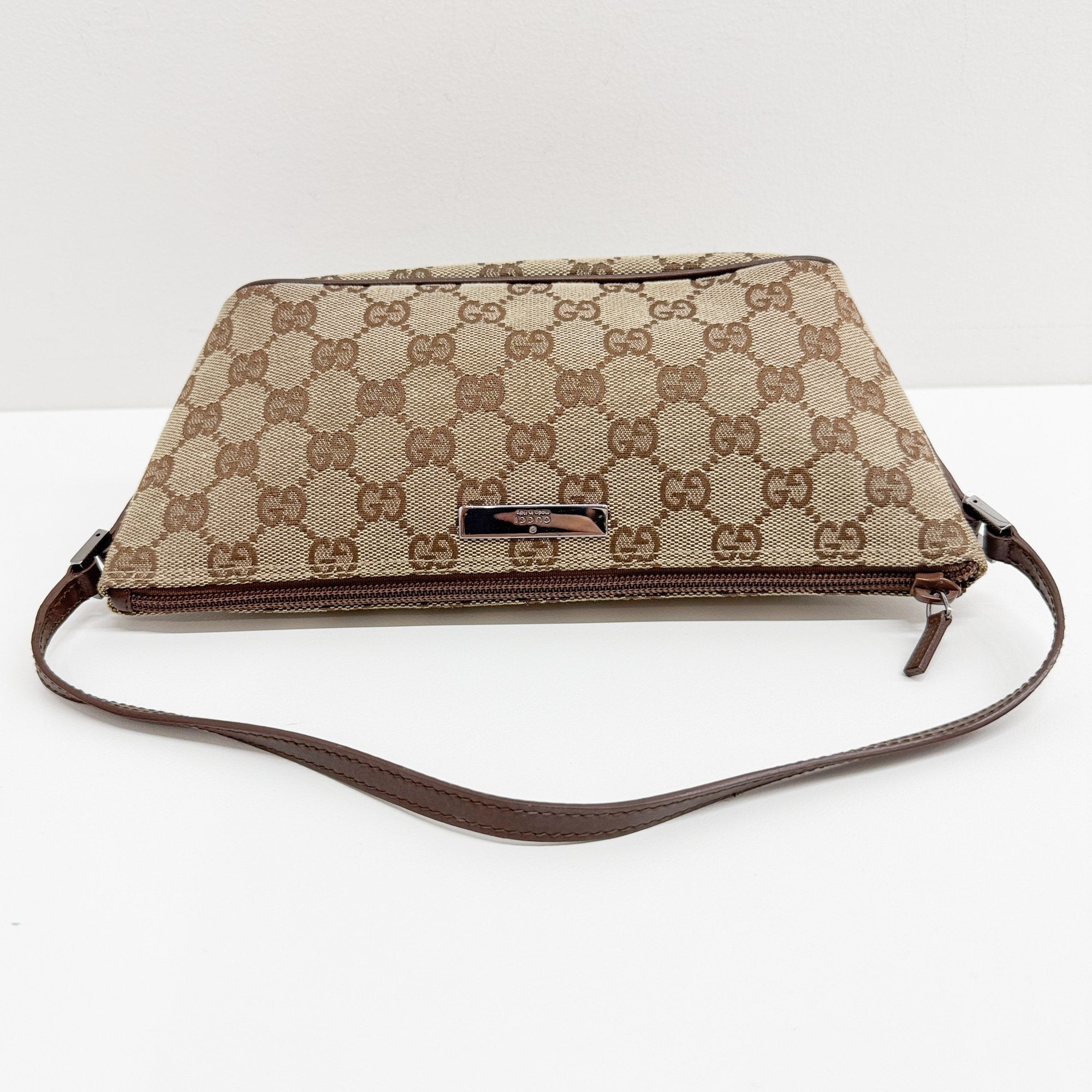 Boat Brown GG Canvas Hand Bag