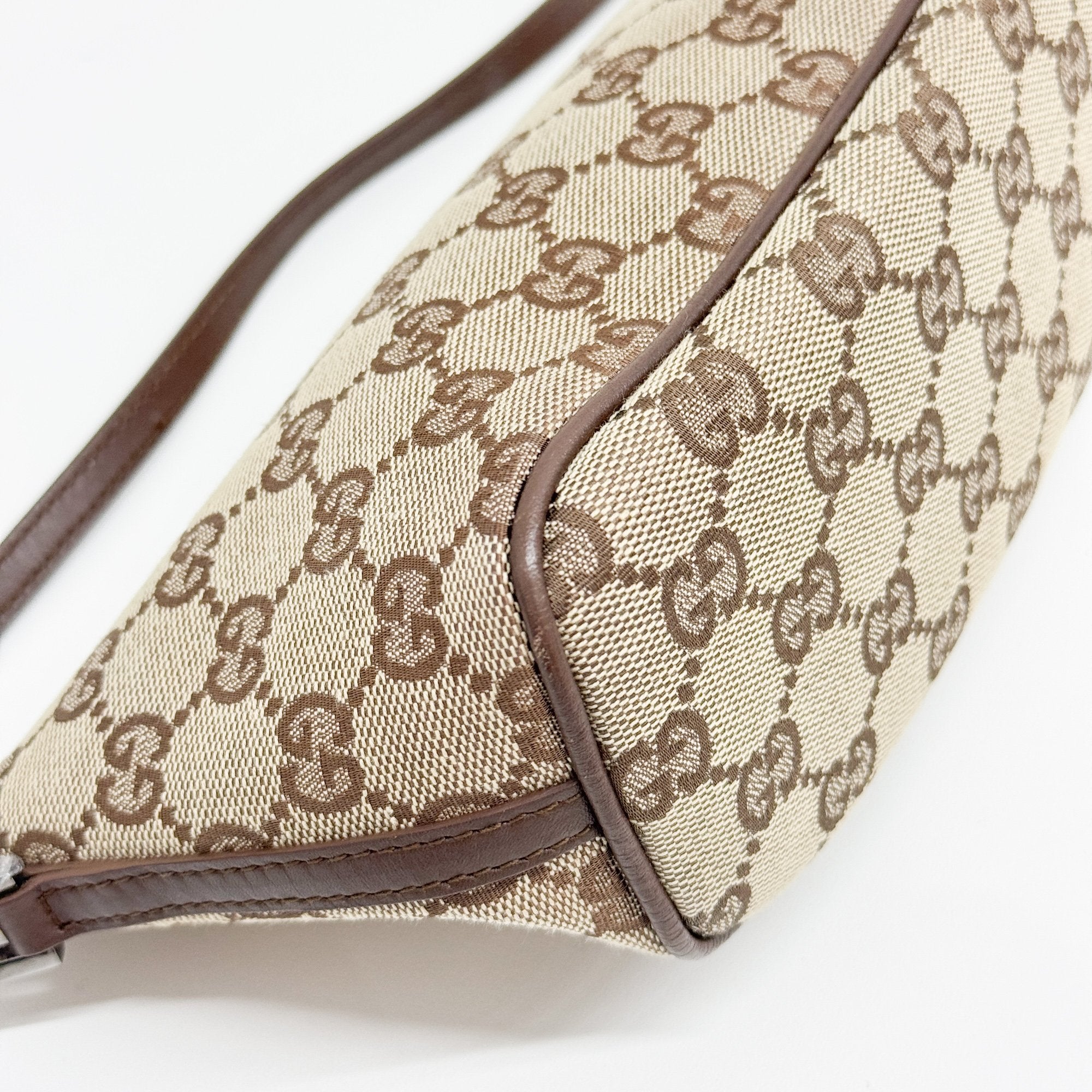 Boat Brown GG Canvas Hand Bag