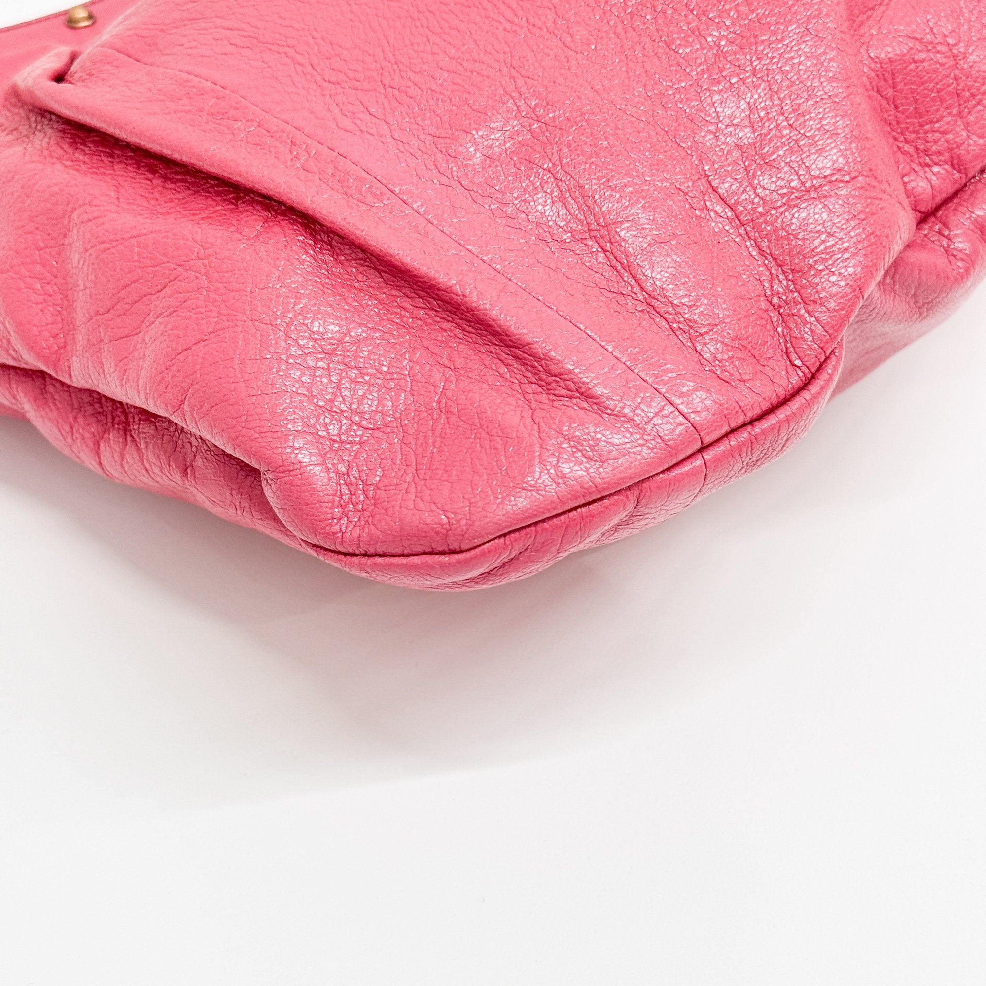 Bamboo Pink Leather Shoulder Bag