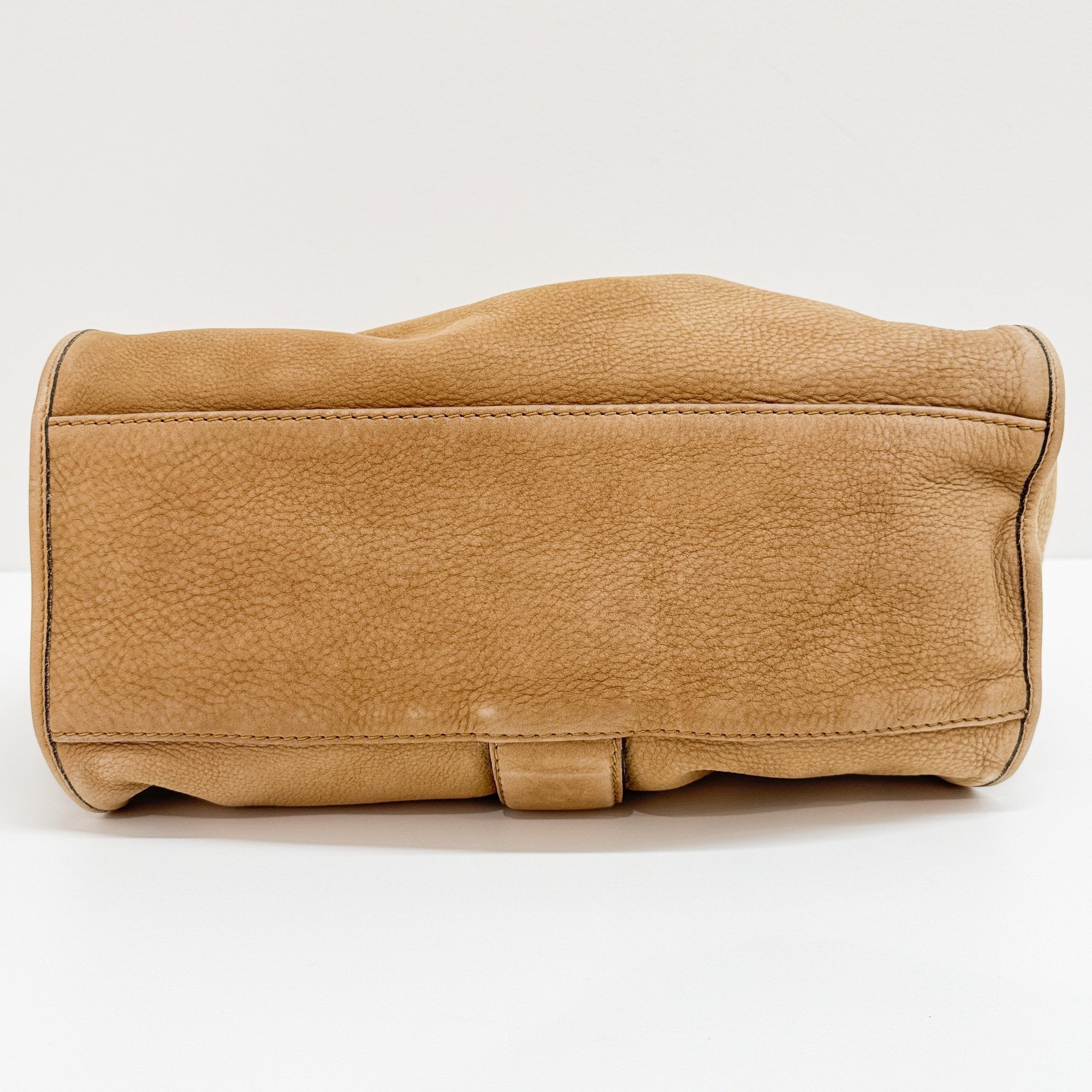 Stirrup Sand Beige New Buck Leather Hand Bag