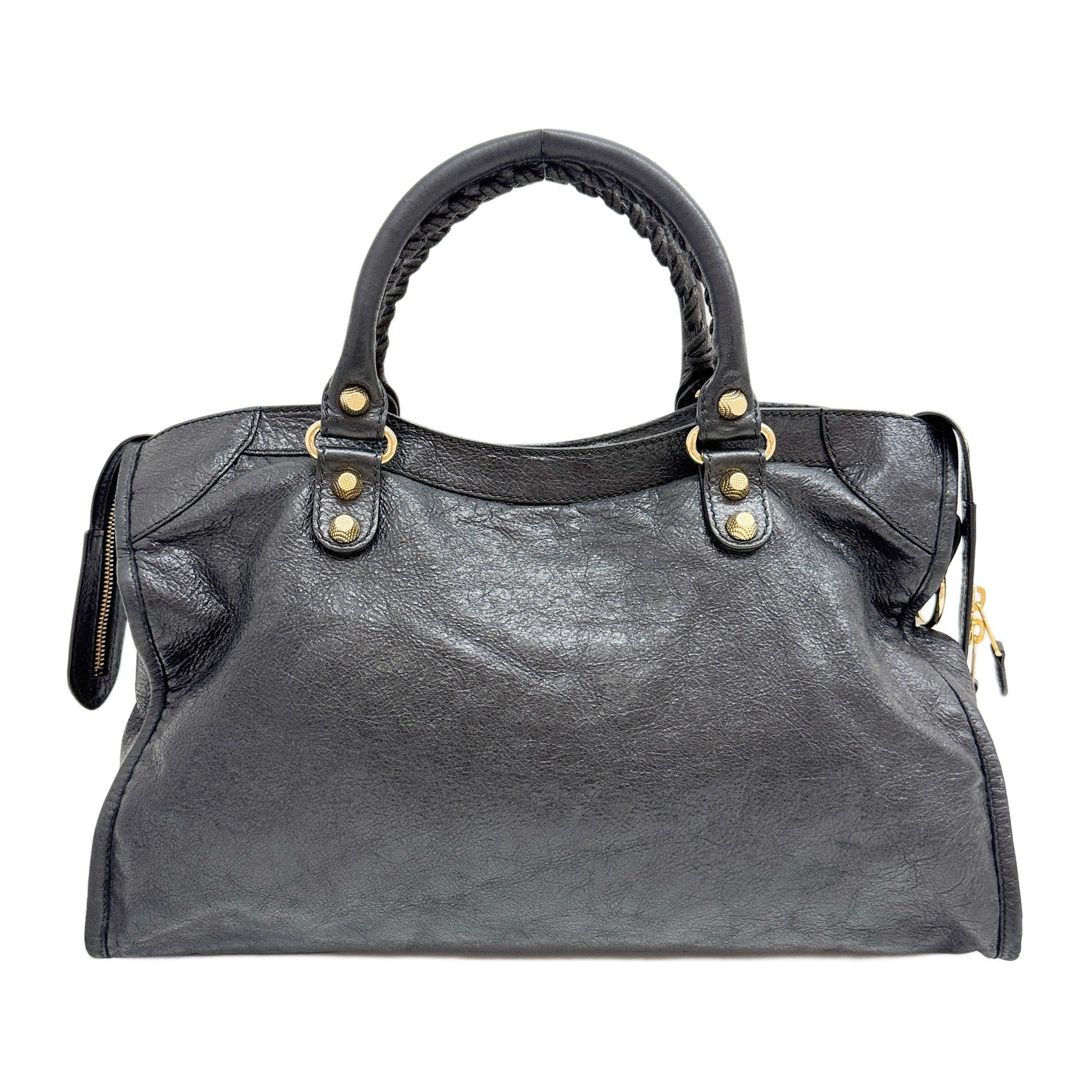 Giant 12 City Black Leather Two Way Bag