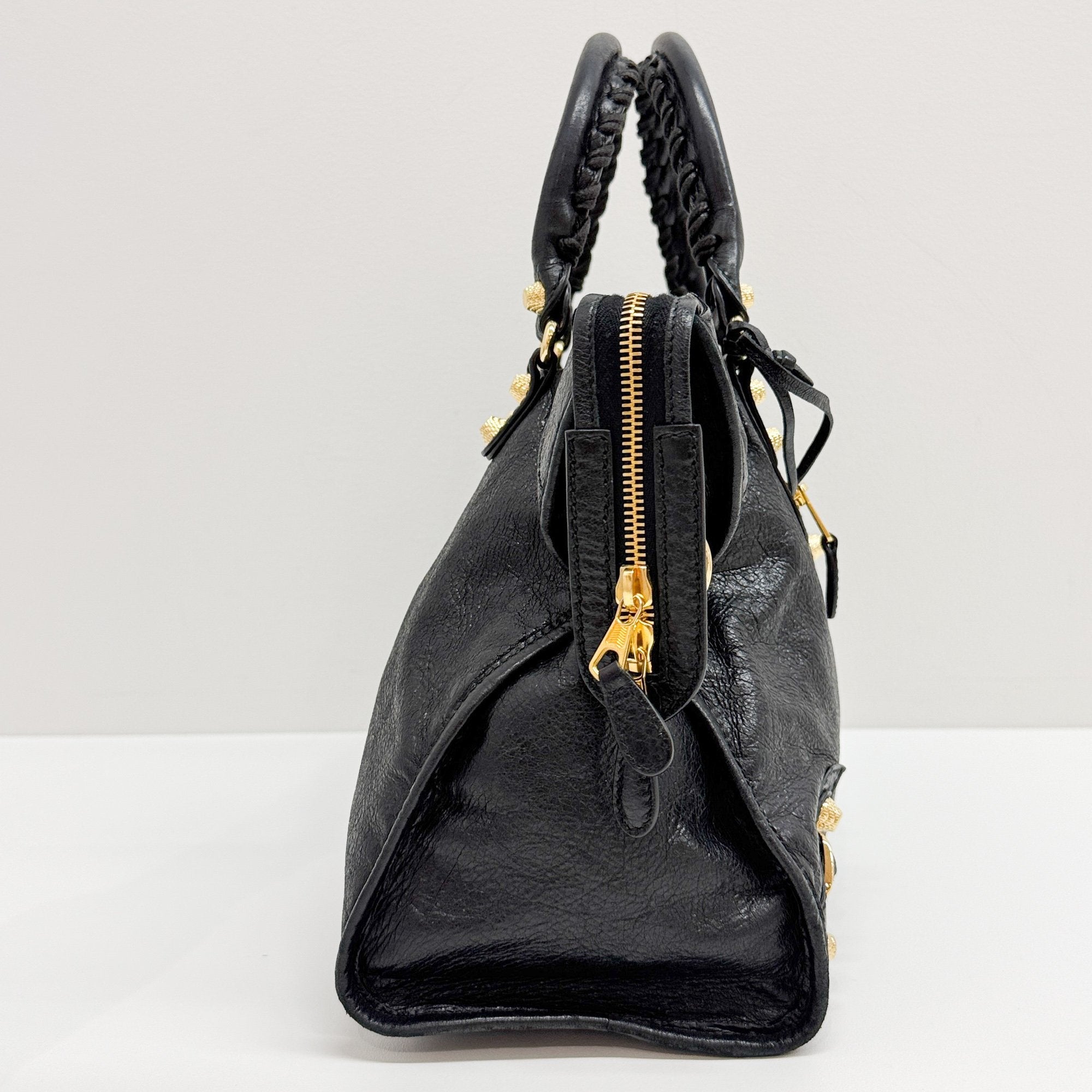 Giant 12 City Black Leather Two Way Bag