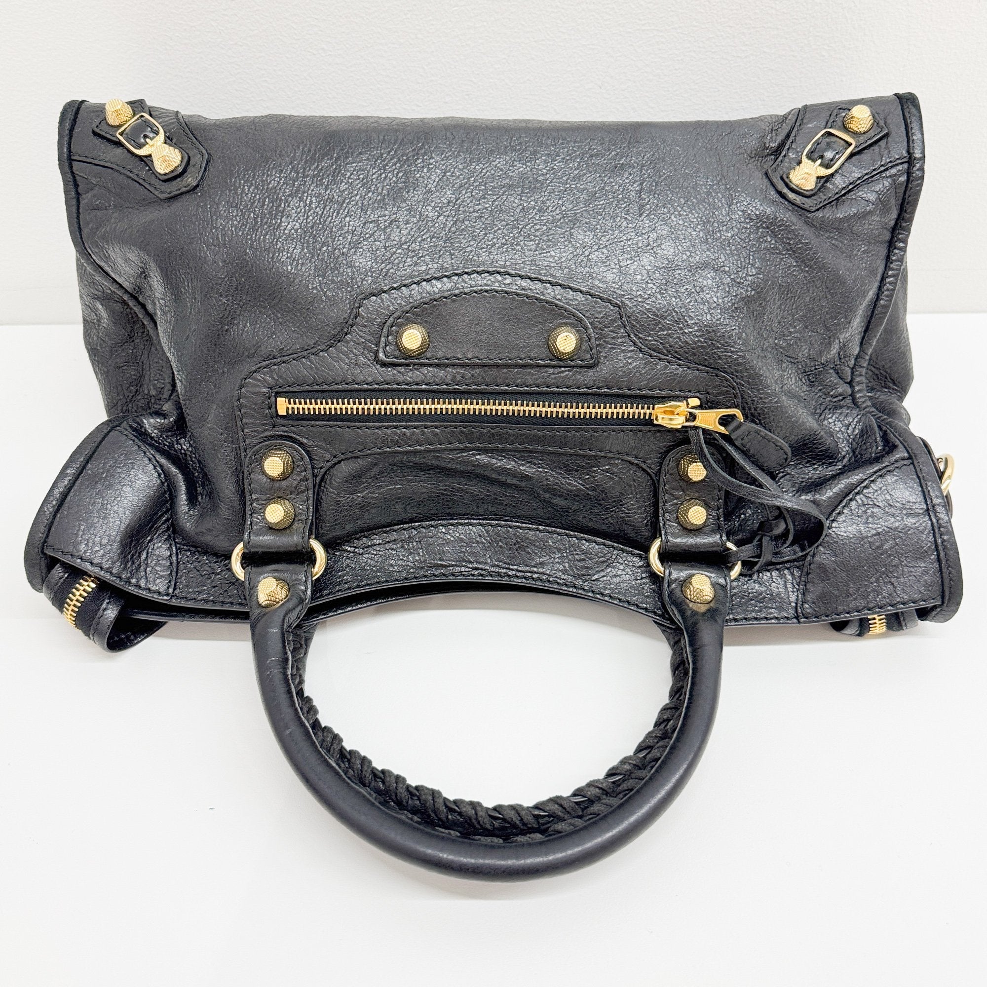 Giant 12 City Black Leather Two Way Bag