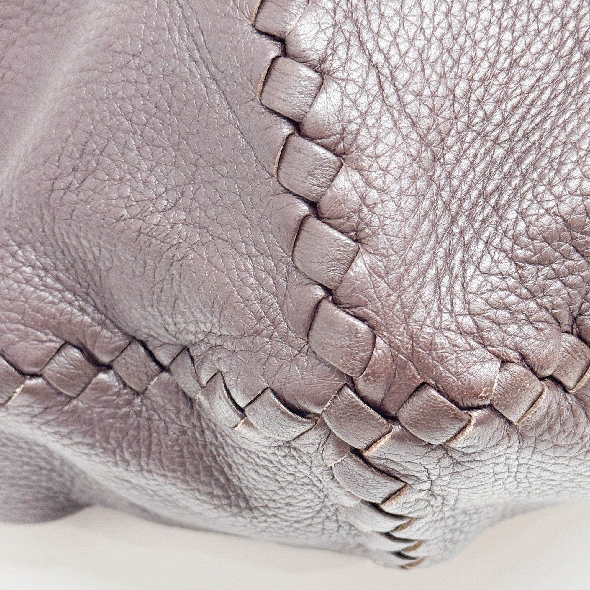 Intrecciato Brown Leather Hobo Bag