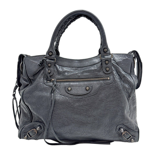 Velo Black Leather Two Way Bag