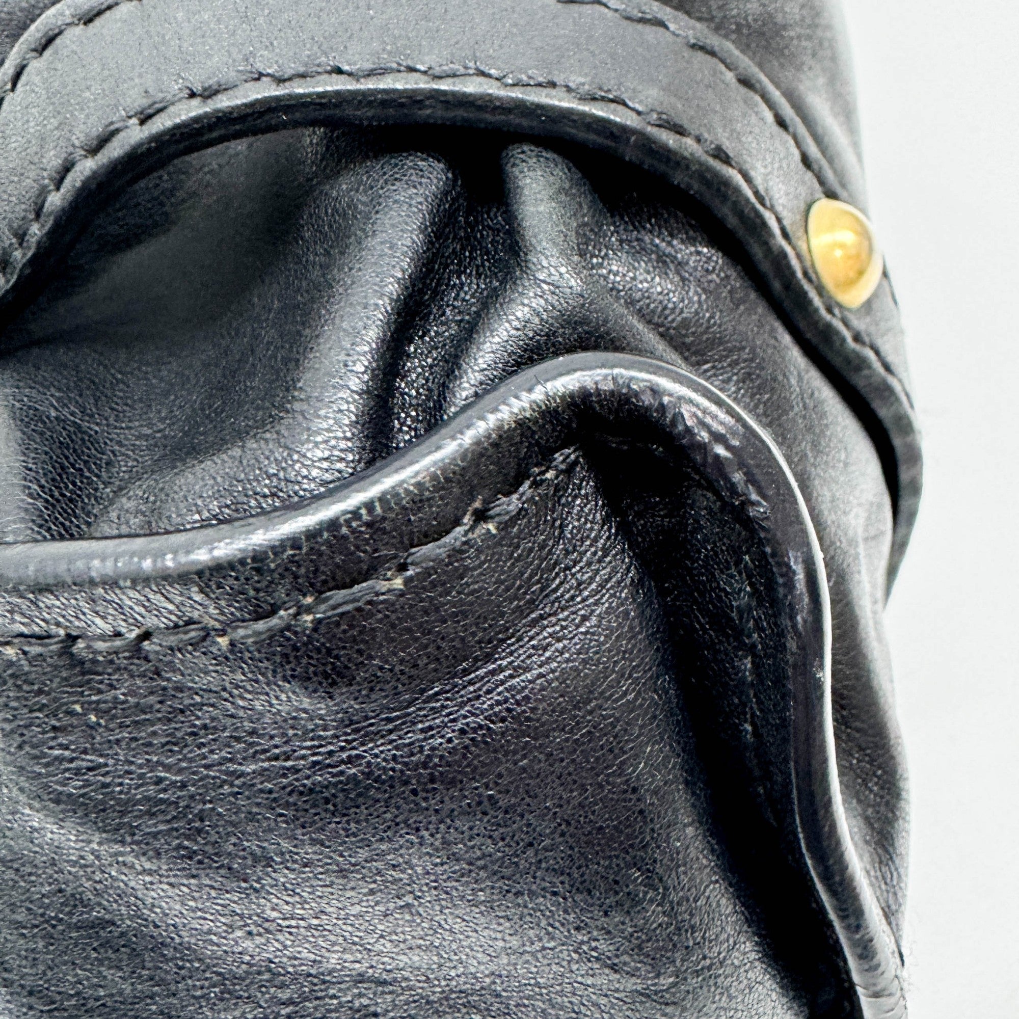 Vitello Lux Bow Bag Leather Shoulder Bag