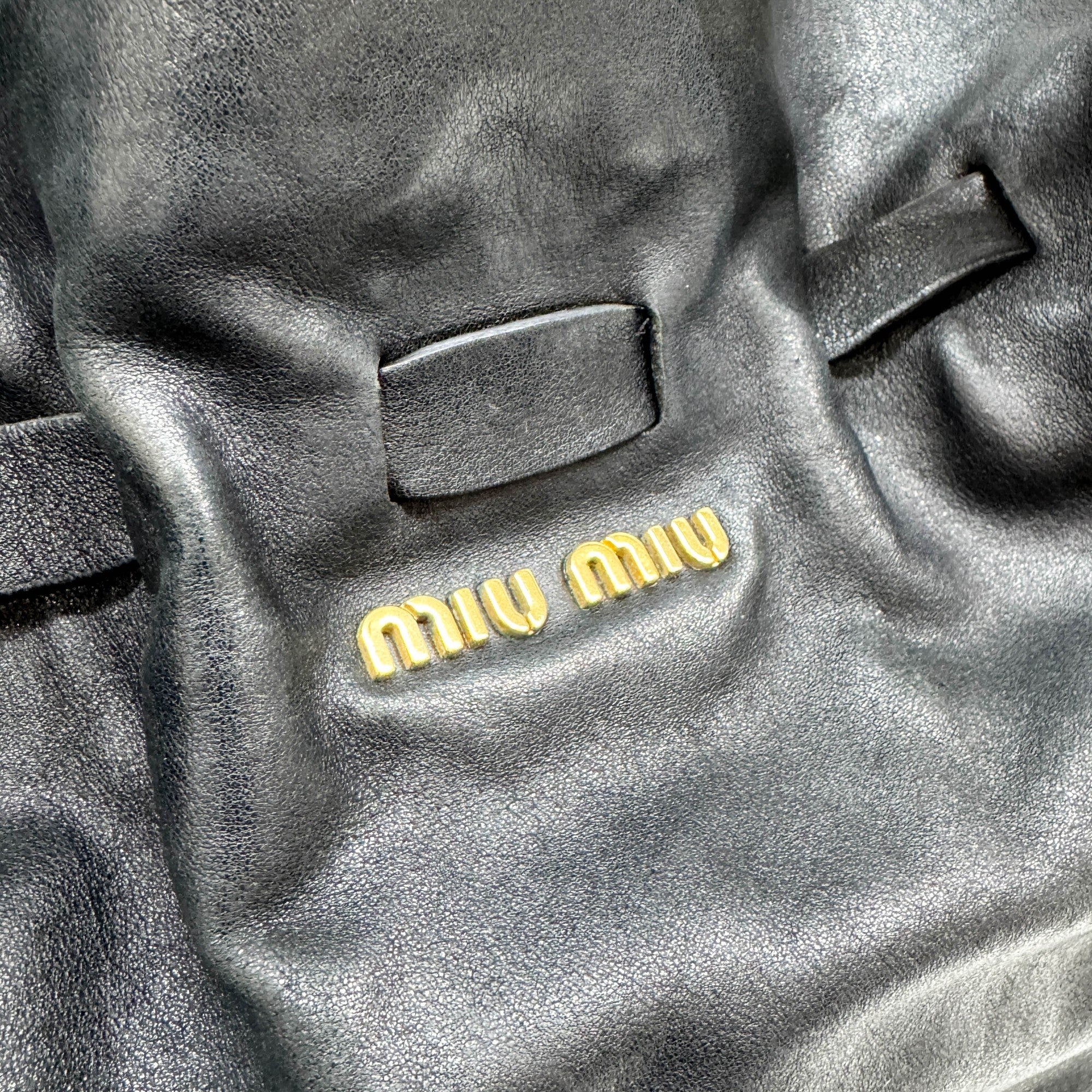 Vitello Lux Bow Bag Leather Shoulder Bag