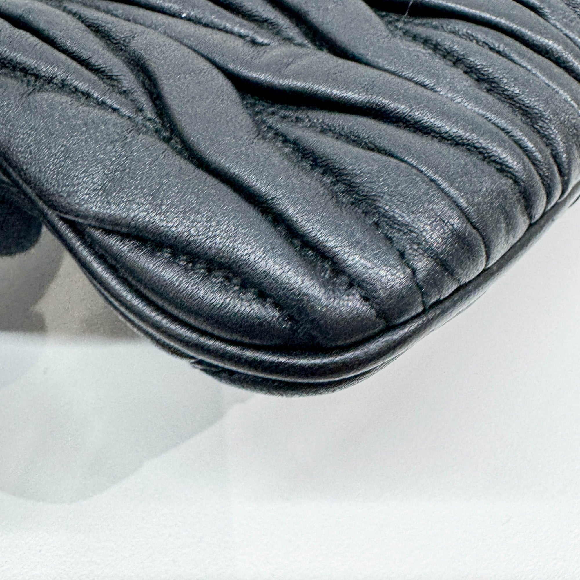 Black Leather Clutch Bag