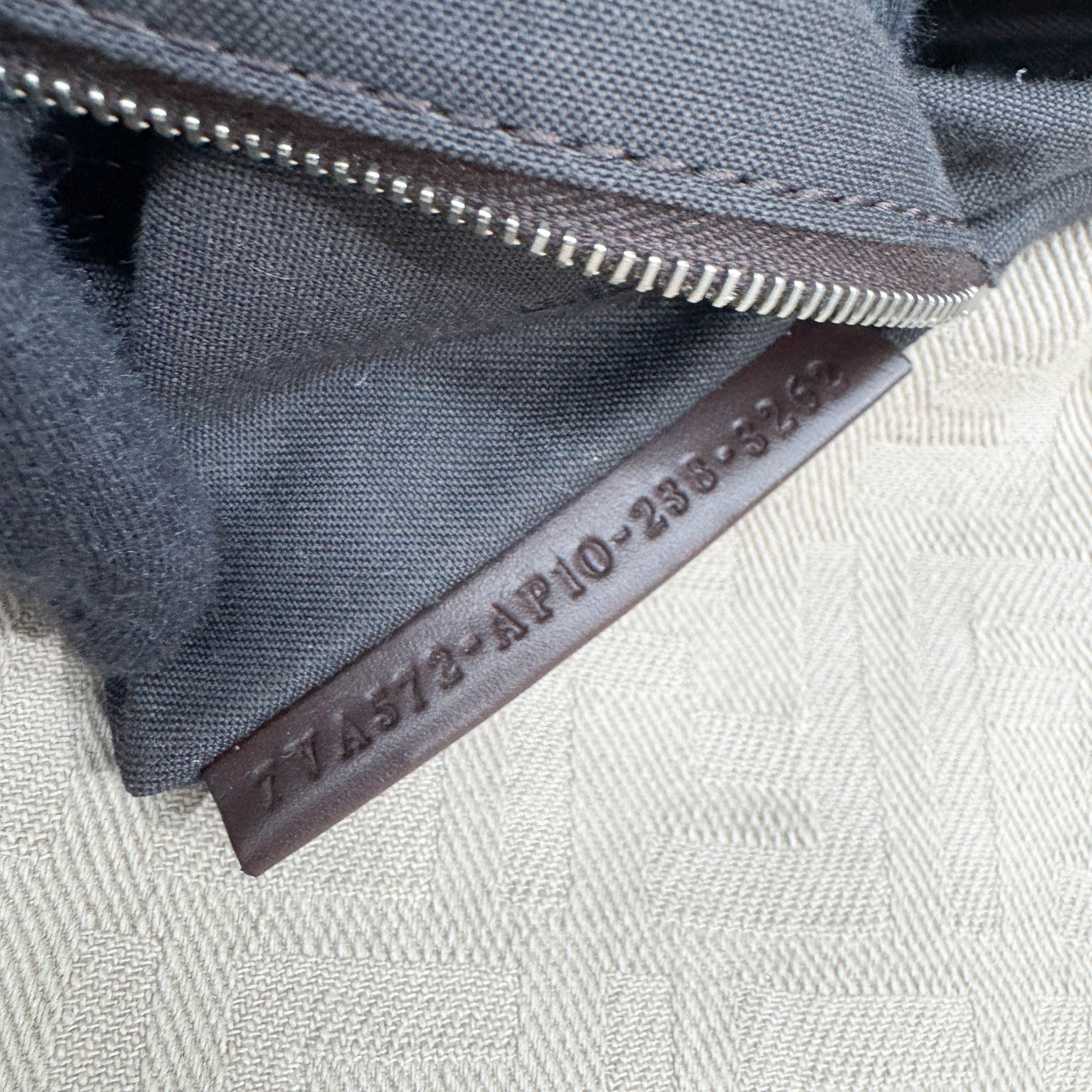 Baguette Fringe Sand Cotton Two Way Bag